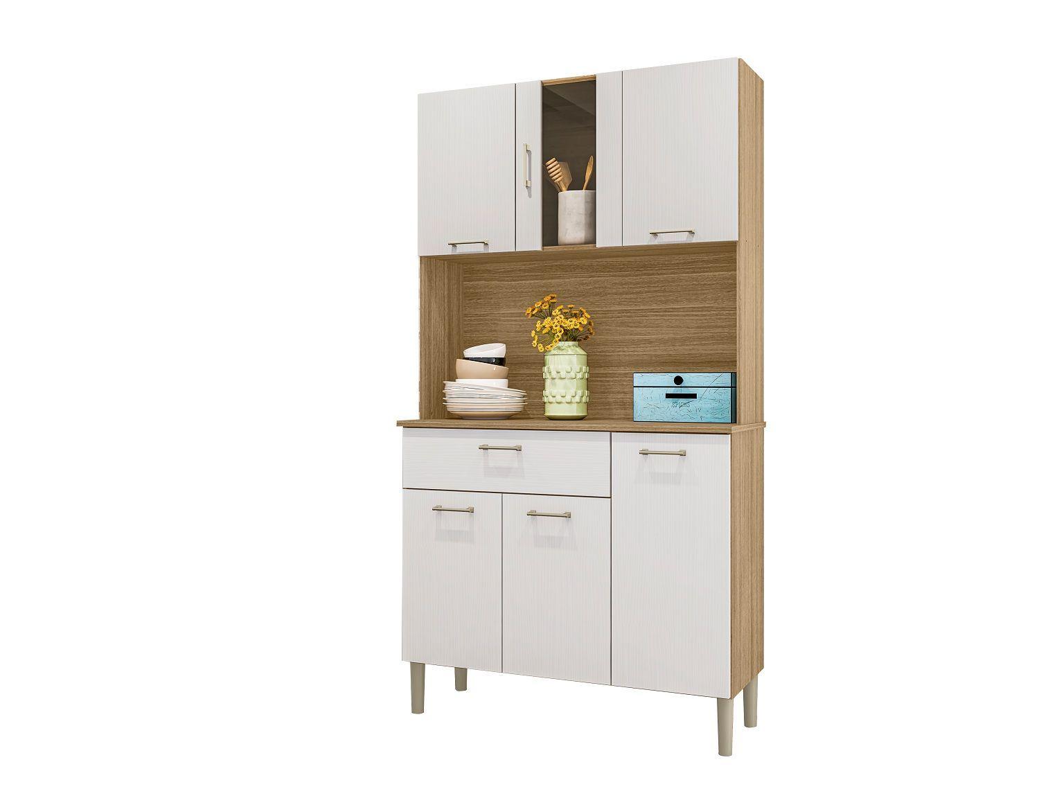 Kit Cocina Kira 6 Puertas Color Freijo-3