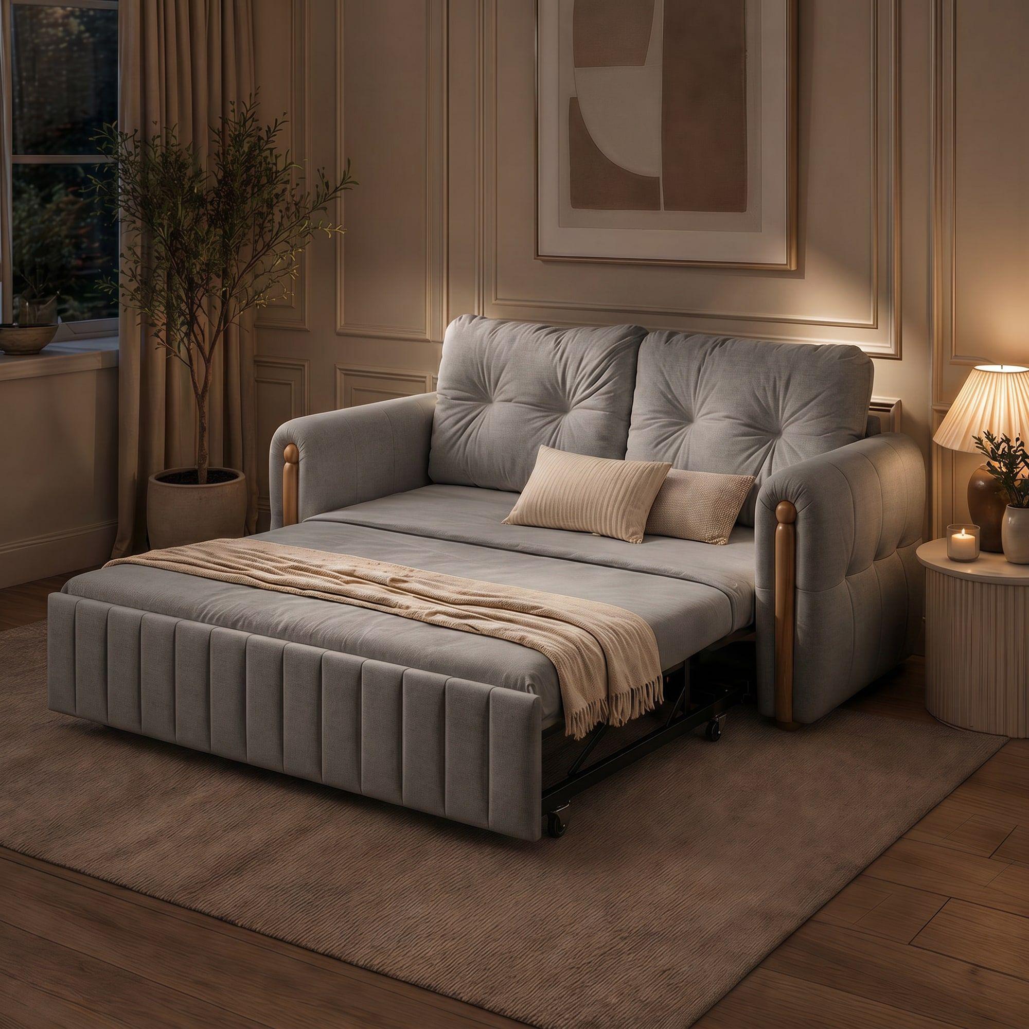 Sofa Cama 3 Cuerpo Con Alcenamiento Cama De 2 Plazas SFCM202502 GRIS-5