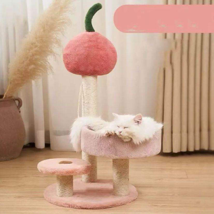 Rascador Para Gatos Cocolumpio Para Gatos De 4 Pisos Rosado-3