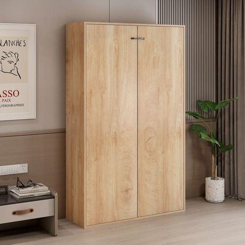 Cama Plegable 1 Plaza Con Bisagra Suave Para Studio Marrón-2