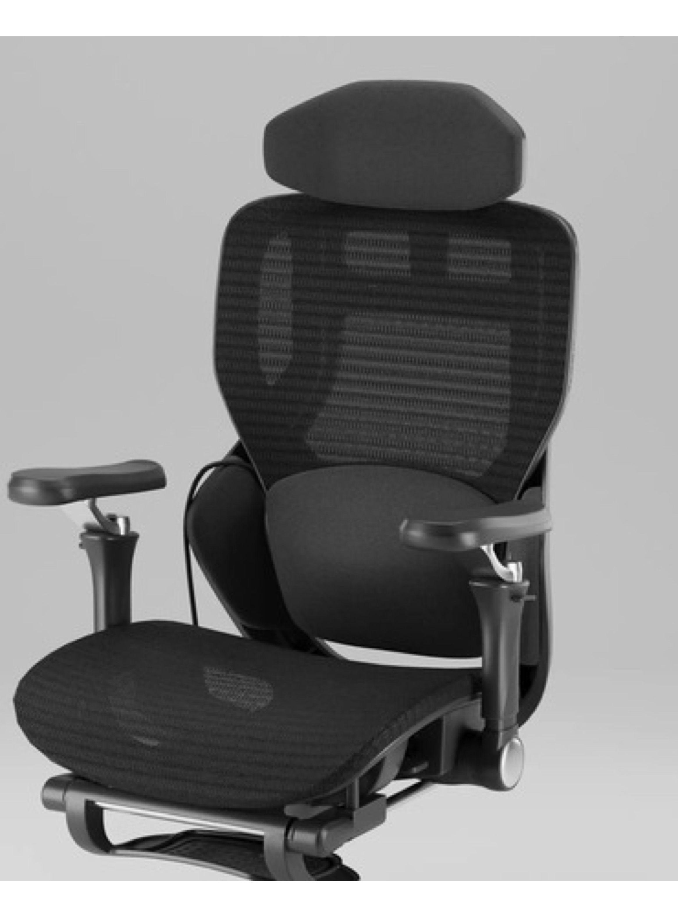 Silla De Oficina Ergonomica Pata Acero Con Airbag Lumbar SILLA E16 NEGRO-6
