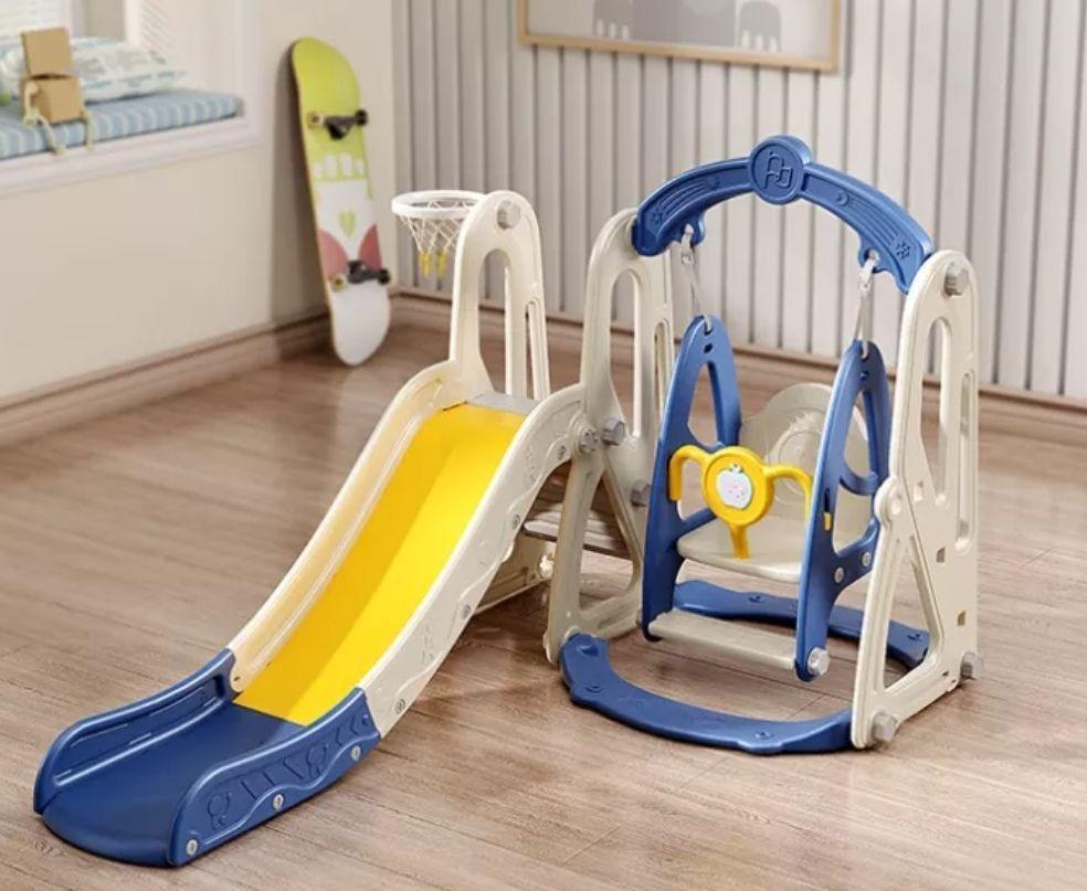 Resbalín Colorido Para Niños Juego De Columpio 6 En 1 Toboga-3