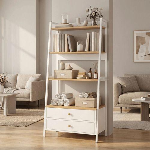 Repisa Biblioteca Organizador Estante Para Plantas 150cm Blanco-6