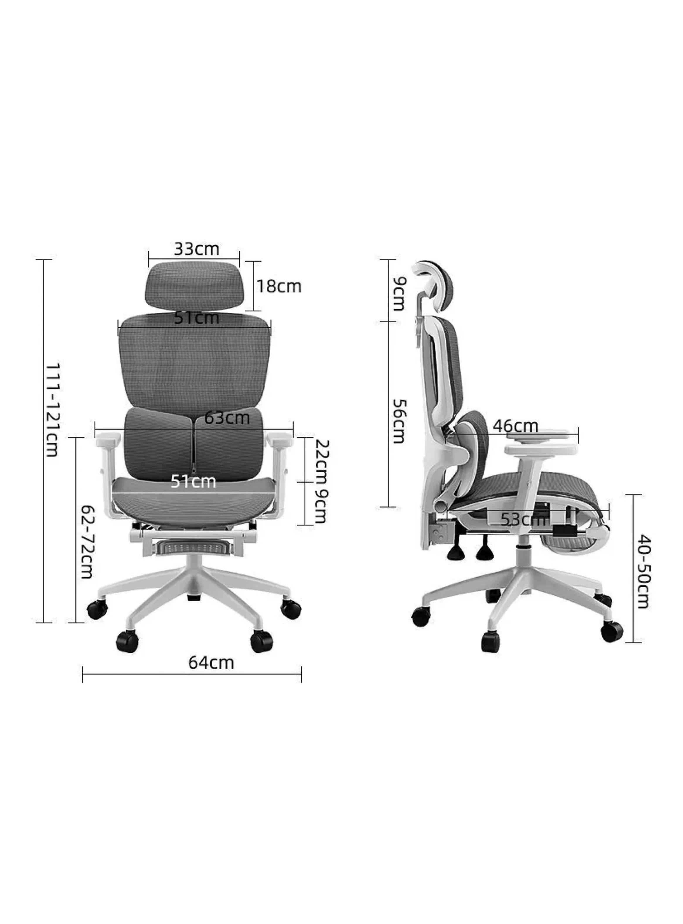 Silla De Oficina Ergonomica Pata Acero Sporte Lumbar Resolte Color Negro Material Del Tapizado Algo-4