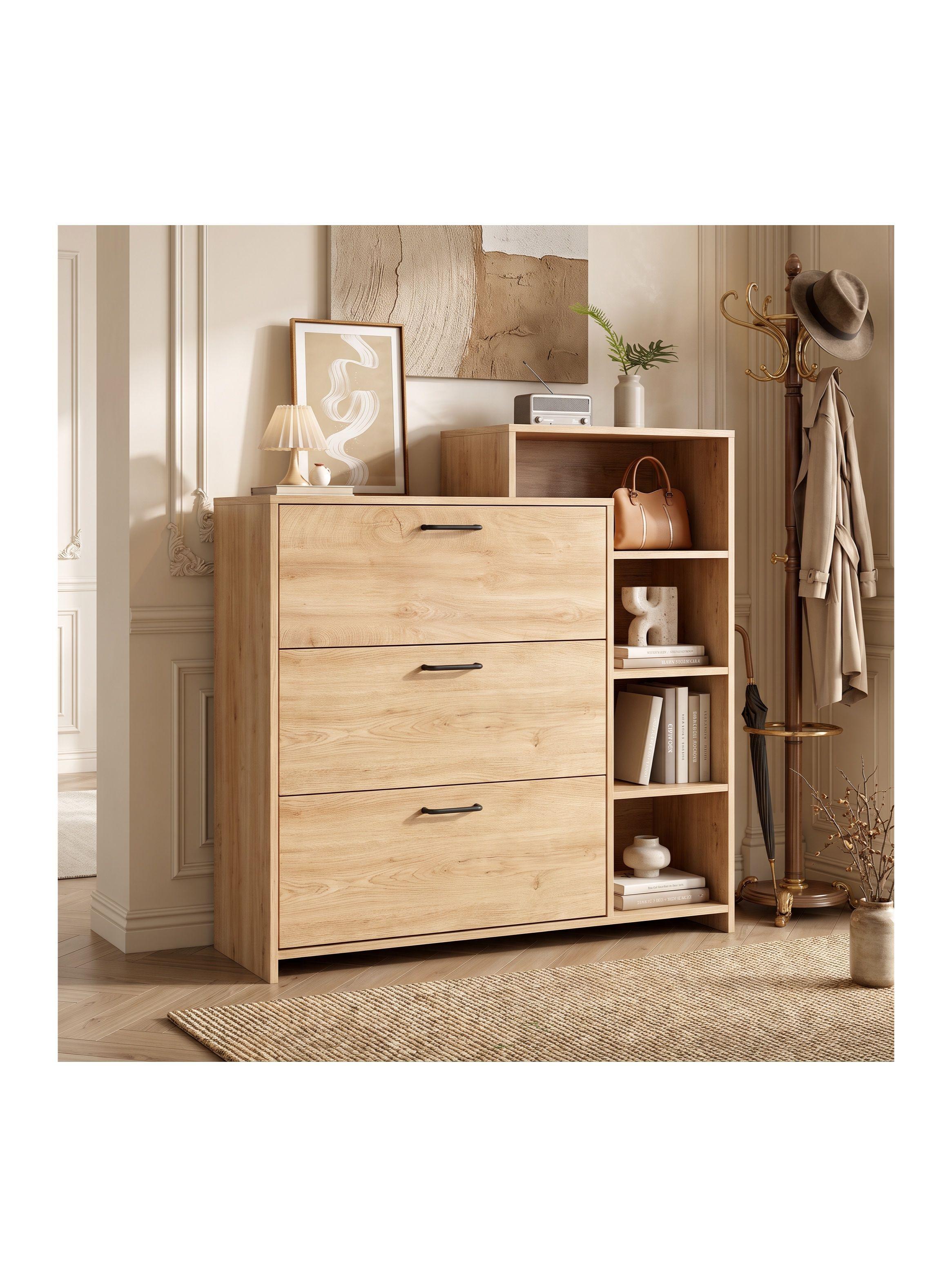 Zapatero Organizdaor Moderno 24 Pares 105x122x24cm Marron Marrón XG043TP-0