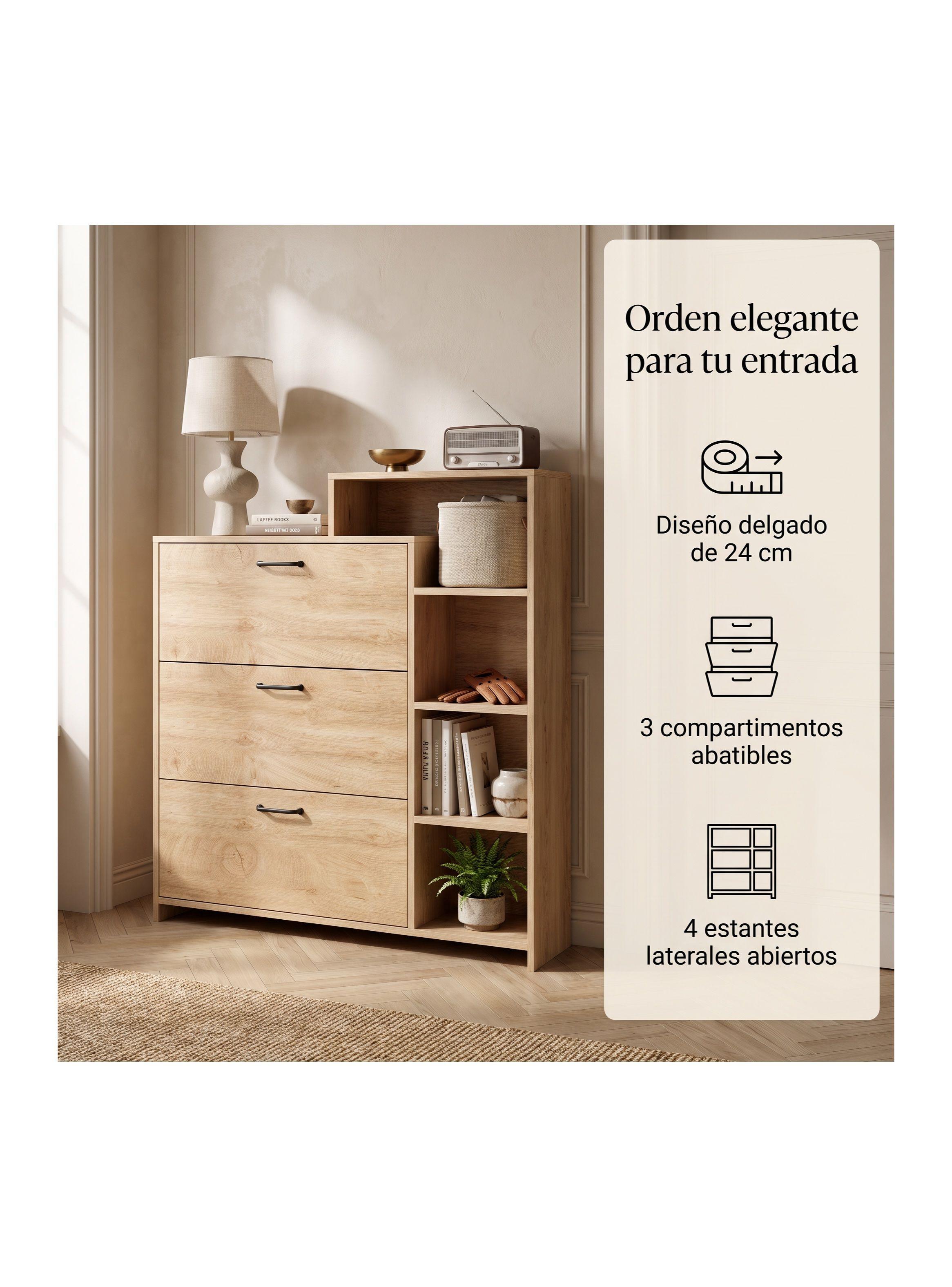 Zapatero Organizdaor Moderno 24 Pares 105x122x24cm Marron Marrón XG043TP-2