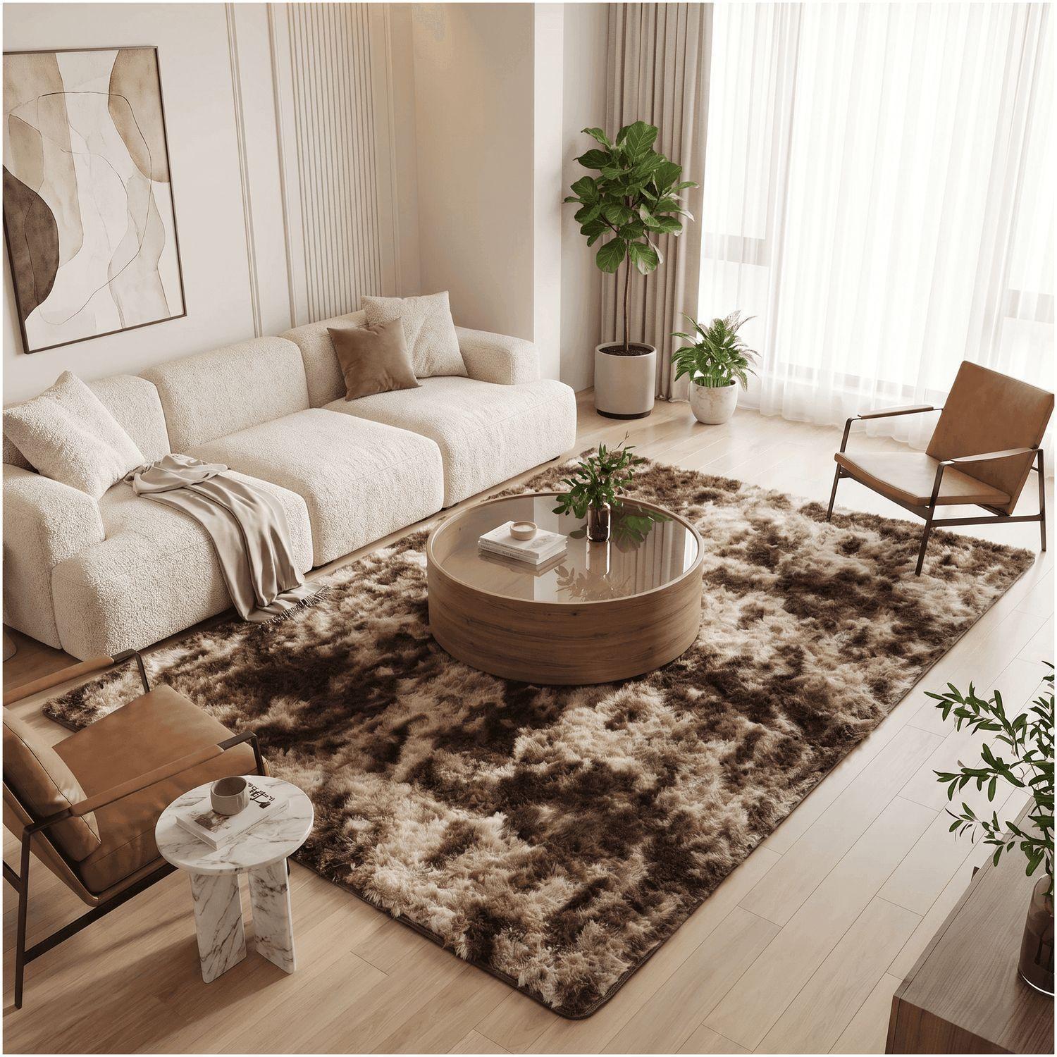 Alfombra 120x160cm Peluda Super Suave para living homer design-4