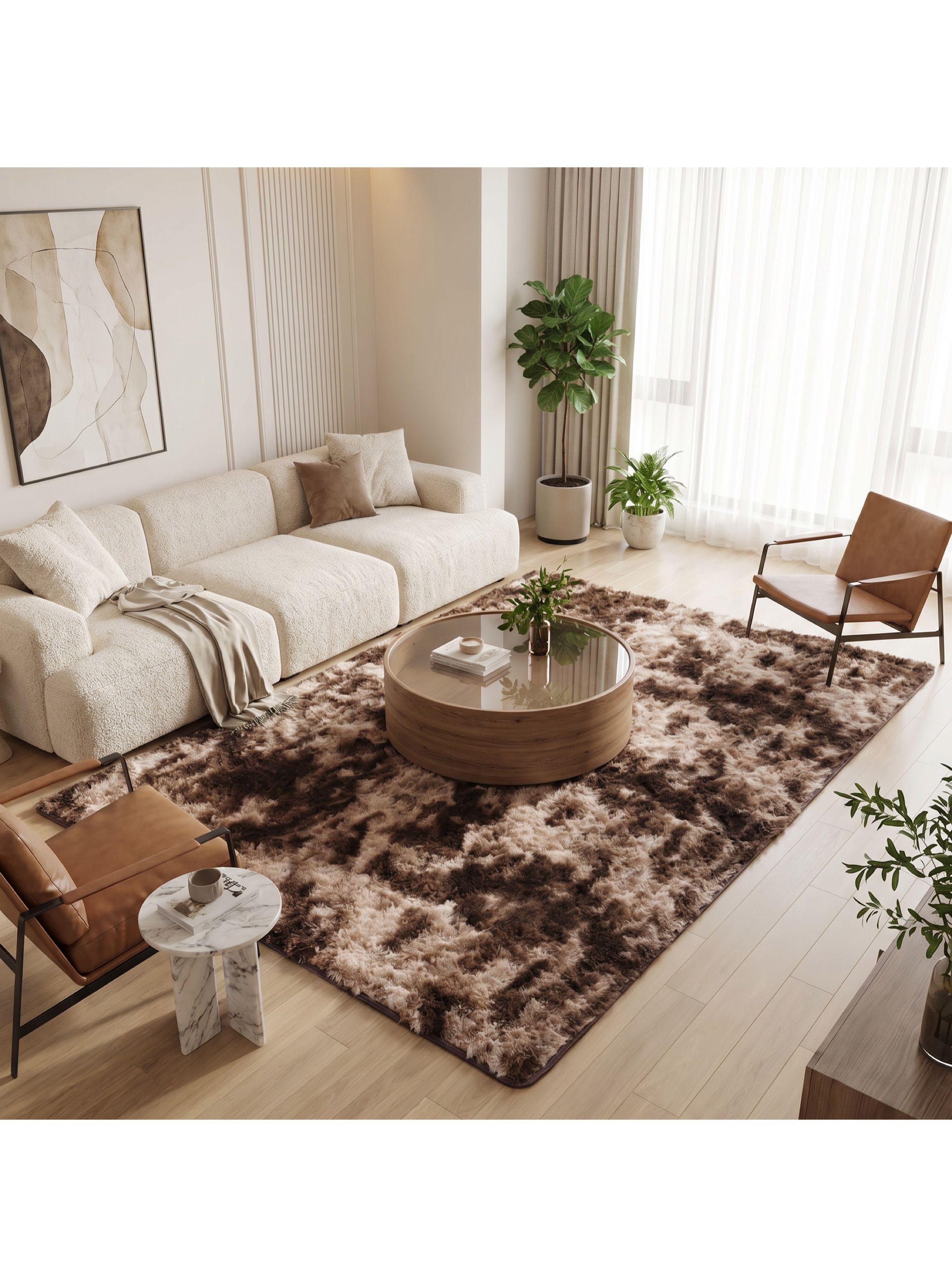 Alfombra 120x160cm Peluda Super Suave para living homer design-4
