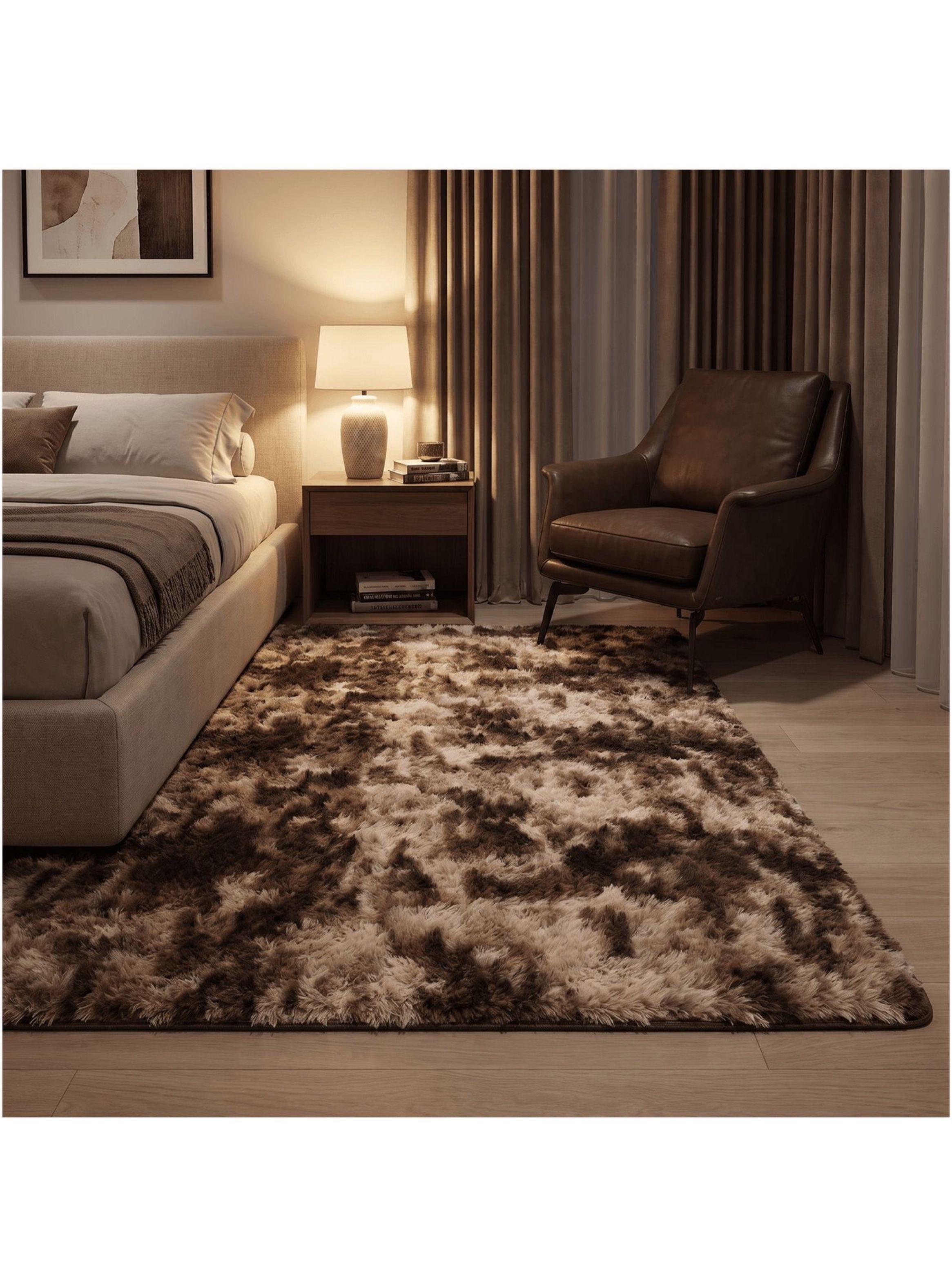 Alfombra 120x160cm Peluda Super Suave para living homer design-6