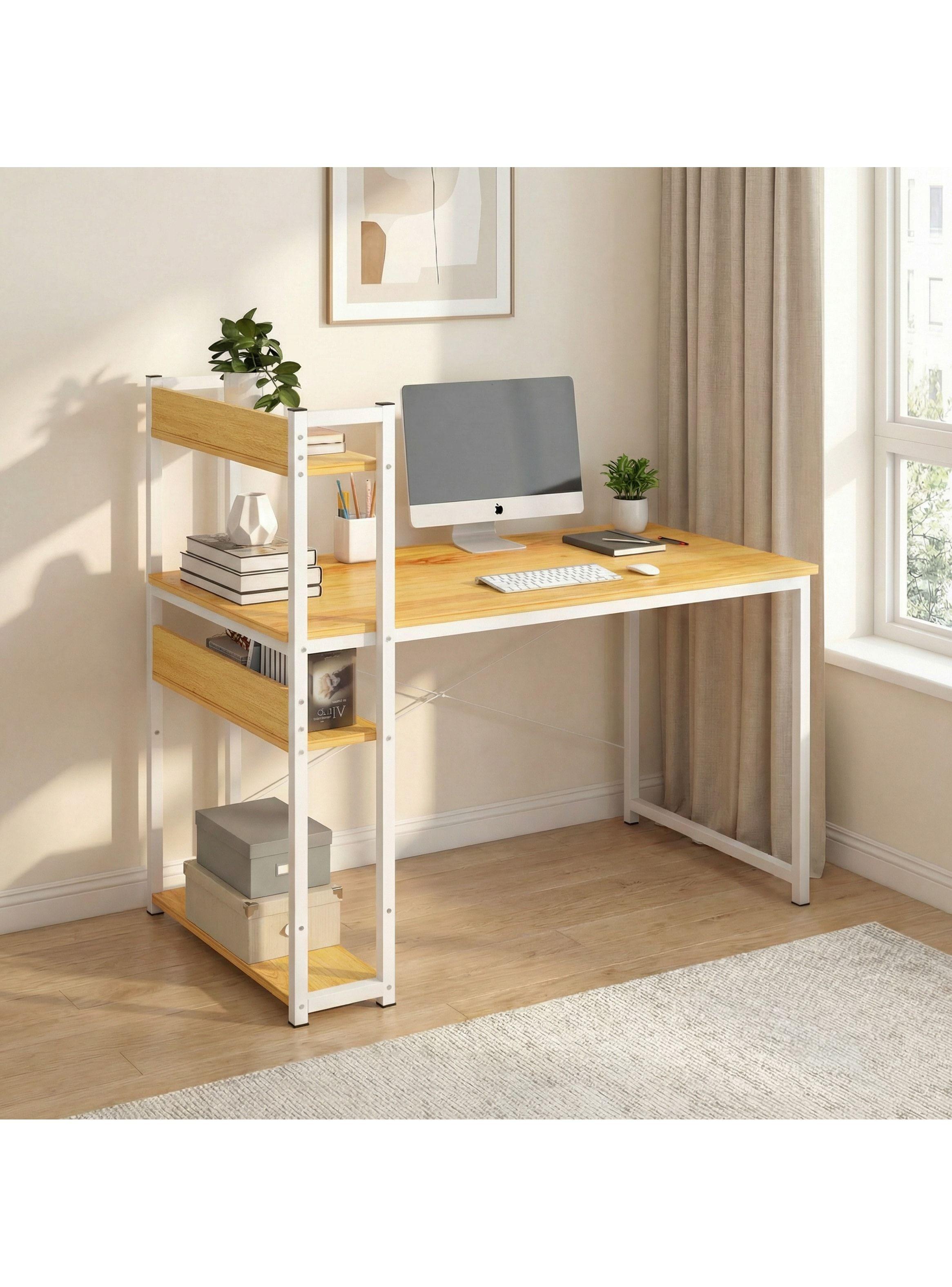 Escritorio H Oficina Madera Espesor 18mm 120cm X 55cm X 72cm-2