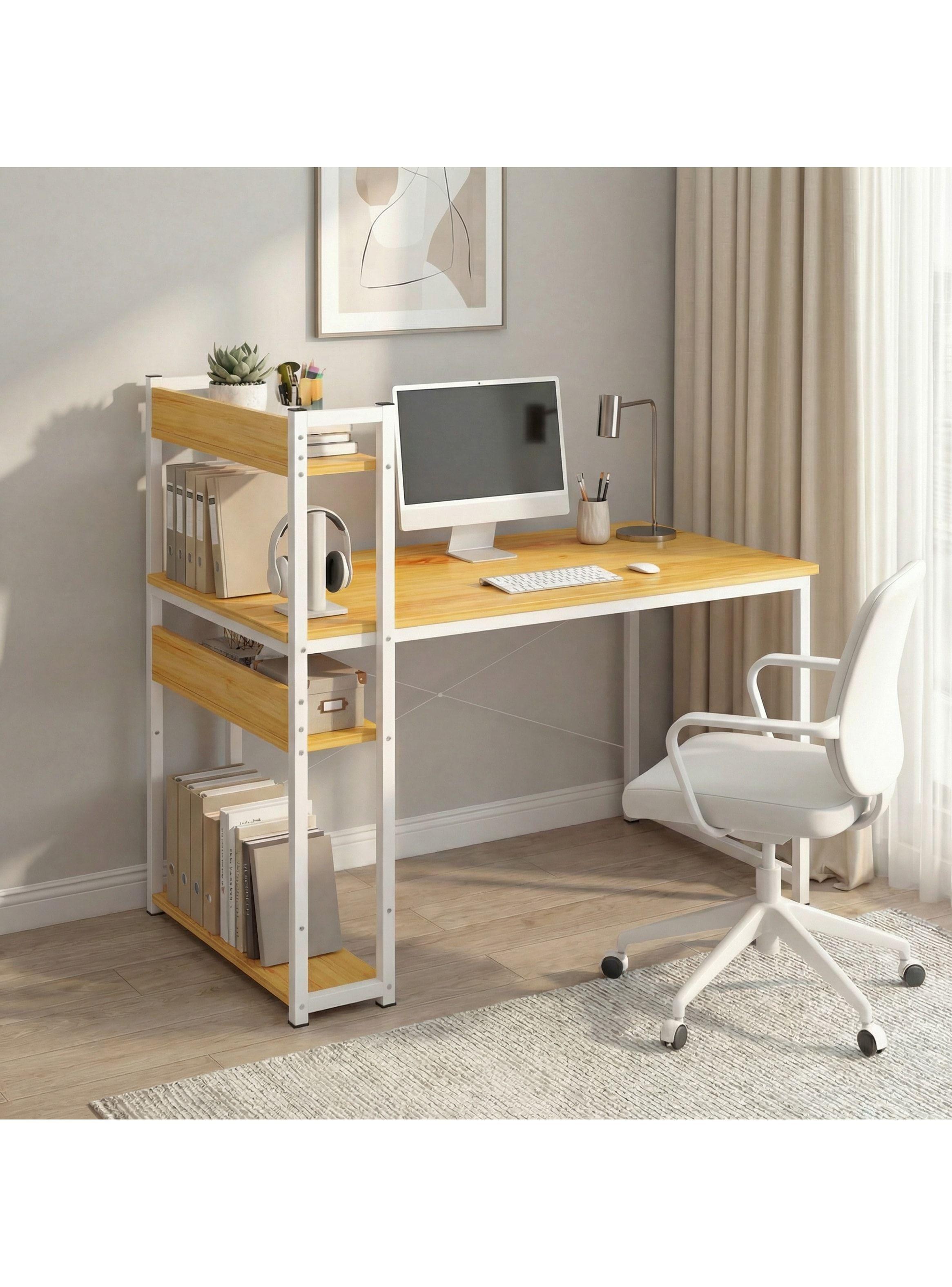 Escritorio H Oficina Madera Espesor 18mm 120cm X 55cm X 72cm-8