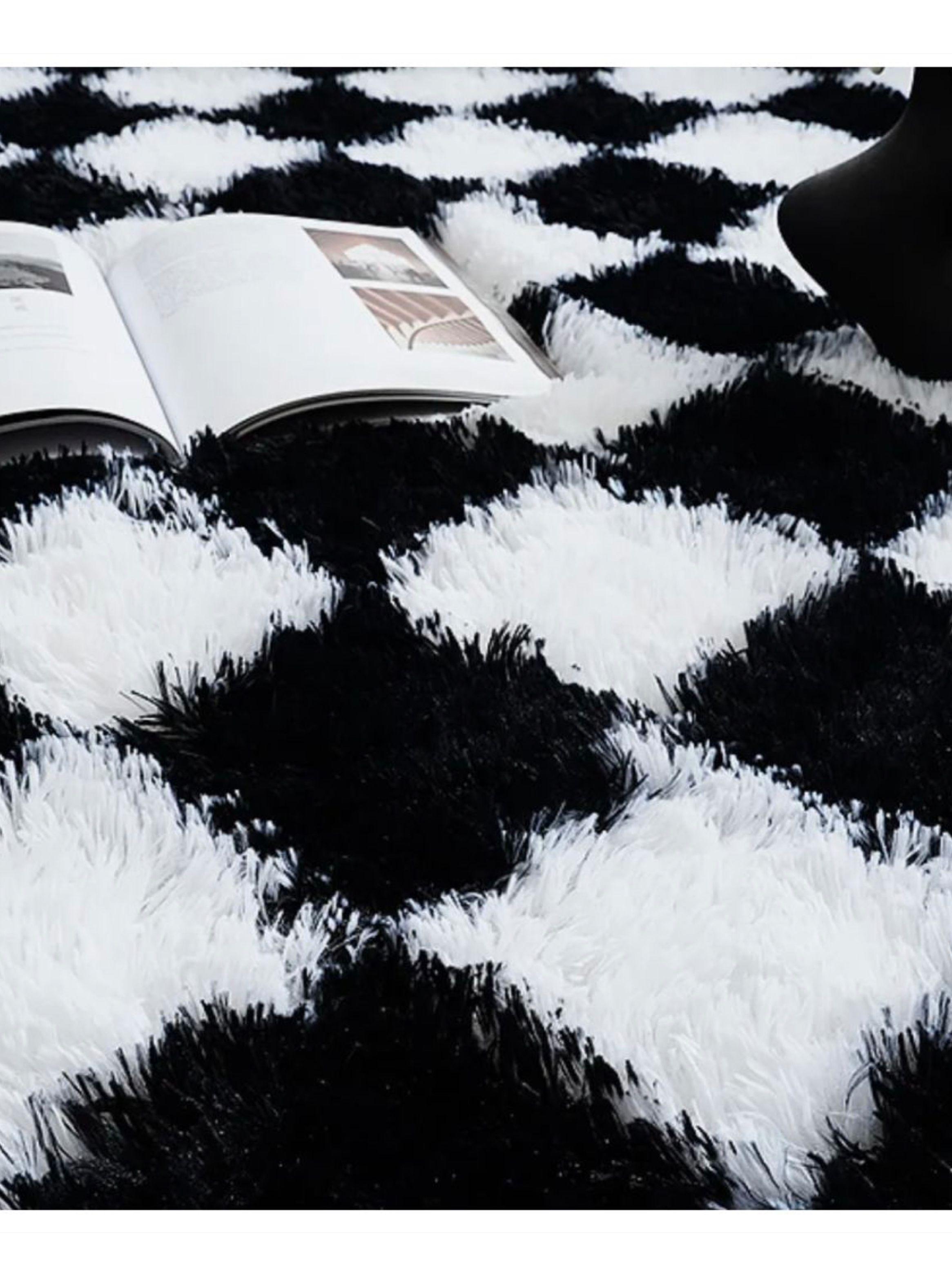 Bajada De Cama Peluda Alfombra 60x160 Cm Homer Design QPGHBDT007 cuadro 60x160-1