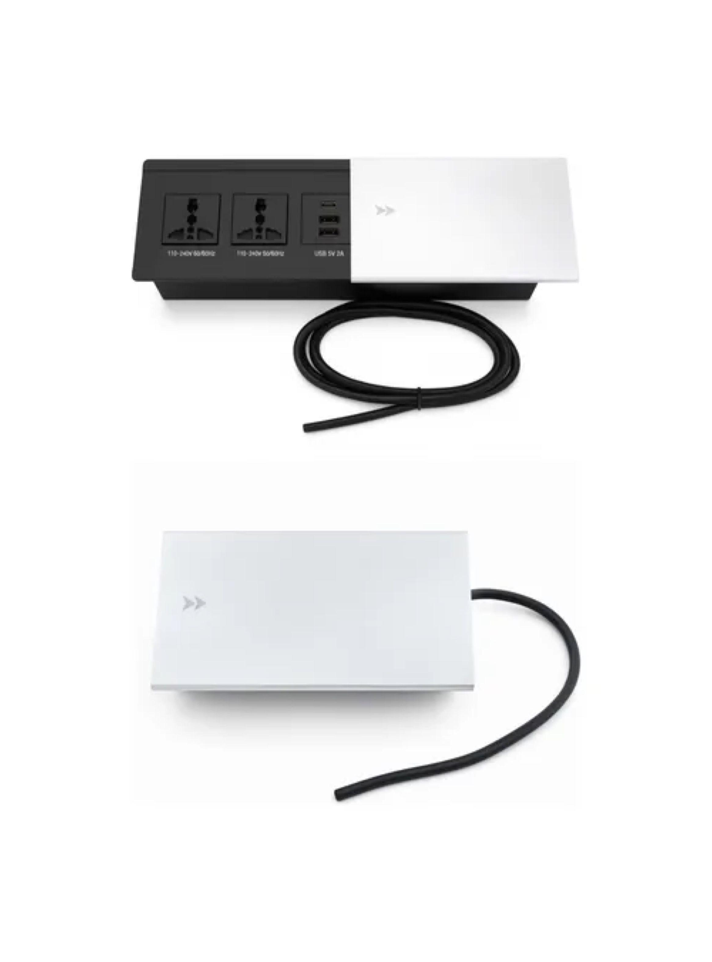 Escritorio Con Enchufe Tapa Deslizable Integrado Usb+usb-c Madera-1