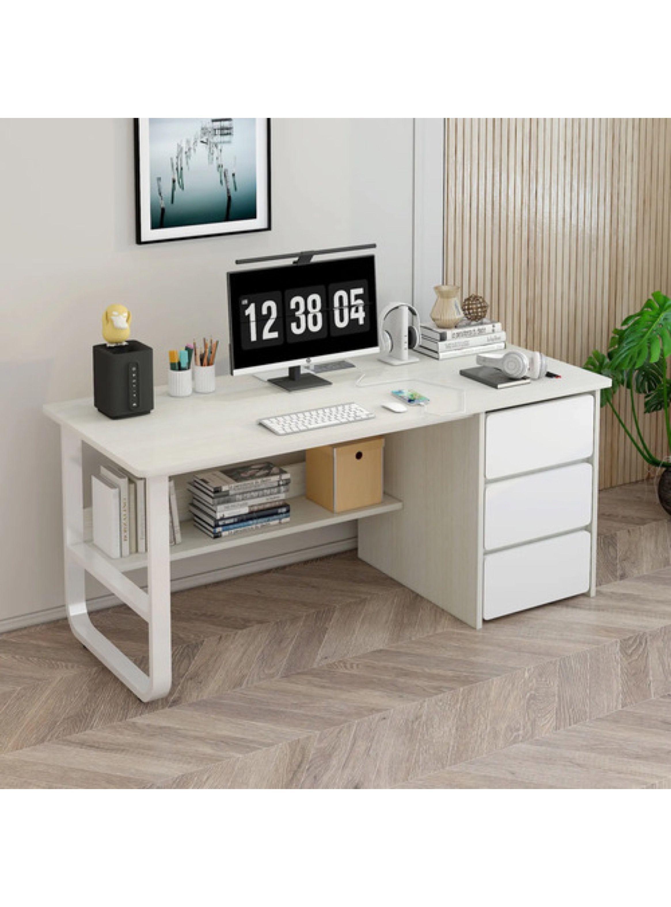 Escritorio Con Enchufe Tapa Deslizable Integrado Usb+usb-c Madera-4