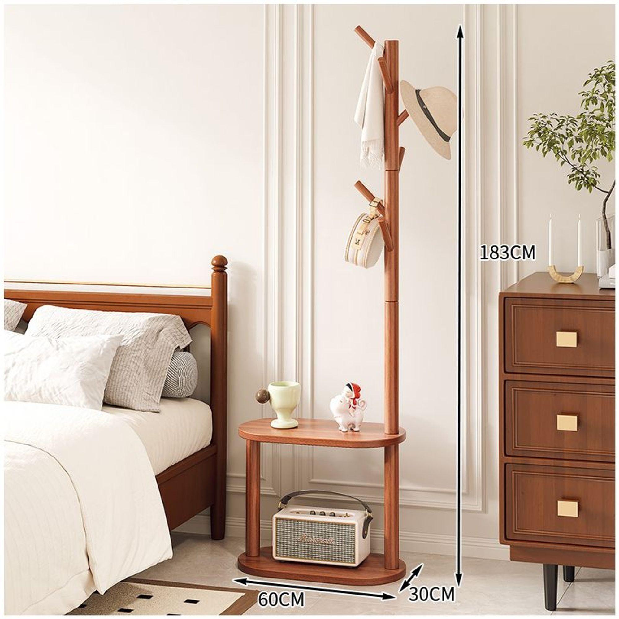 Perchero Árbol Con Repisa Estilo Nórdico Dormitorio Entrada Marrón-2
