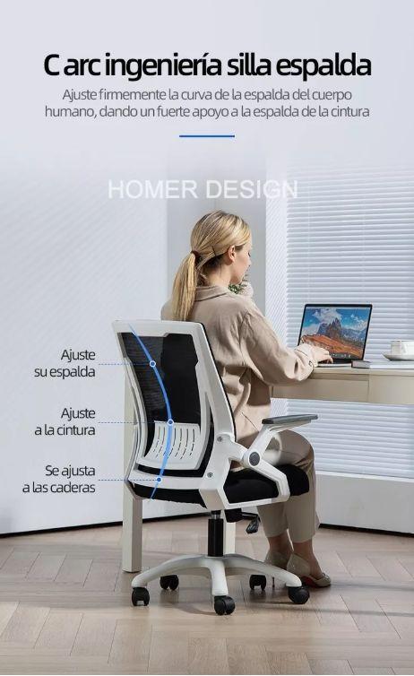 Silla De Oficina Escritorio Ejecutiva Con Asiento De Memoria-4