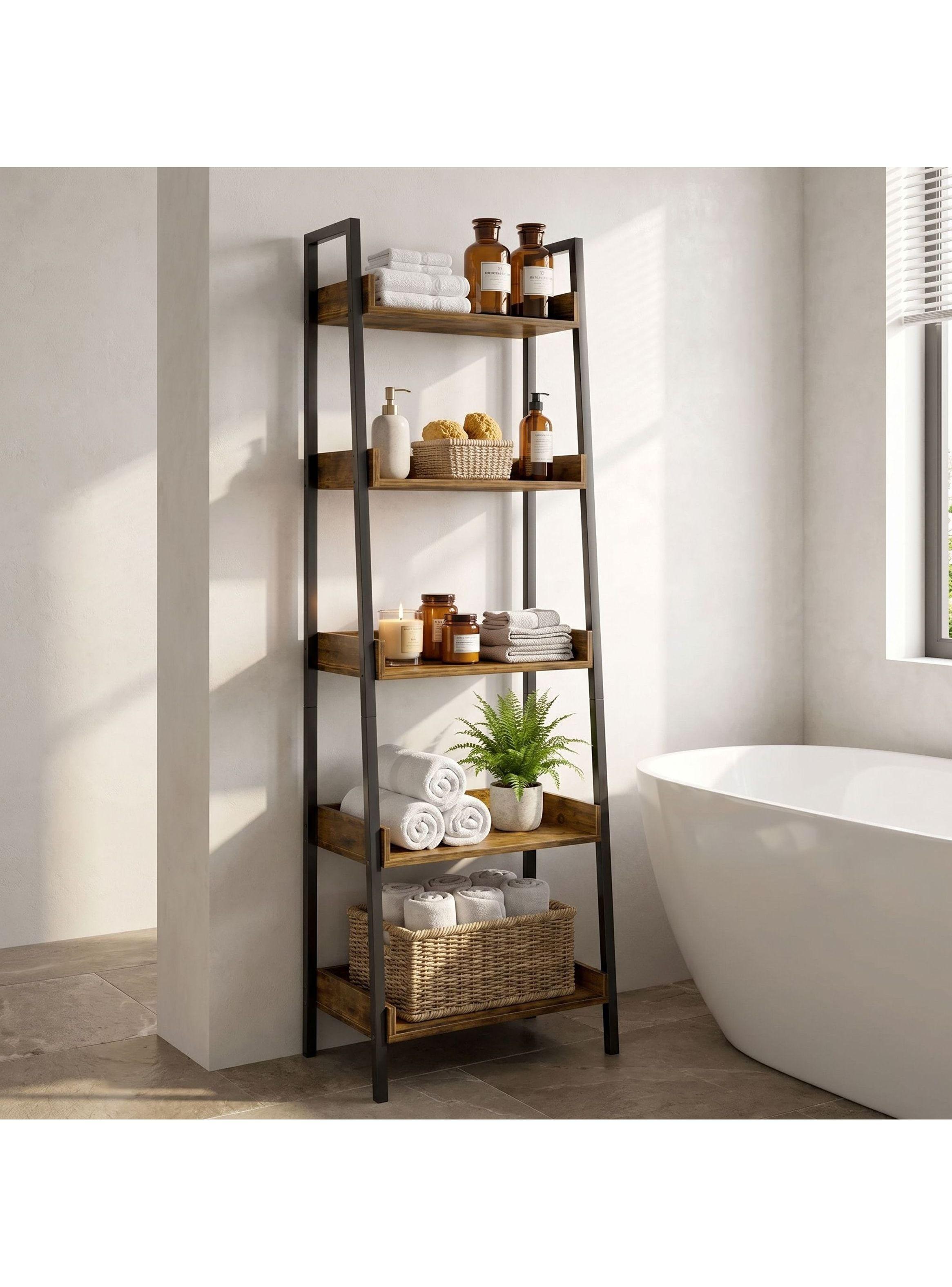 Biblioteca Estante Para Planta Repisa Moderna 160x50 Marrón-7