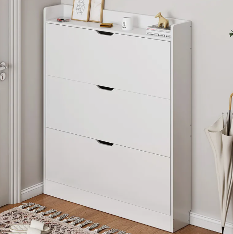 Zapatero Organizador Estante Hall Armario 110 Altox78x17cm Blanco Homer Design-2