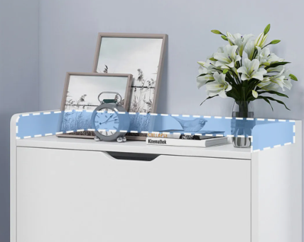 Zapatero Organizador Estante Hall Armario 110 Altox78x17cm Blanco Homer Design-3