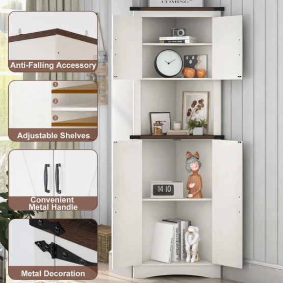 Estante Esquinero Repisa Moderna 172cm De Alto Living Cocina-6