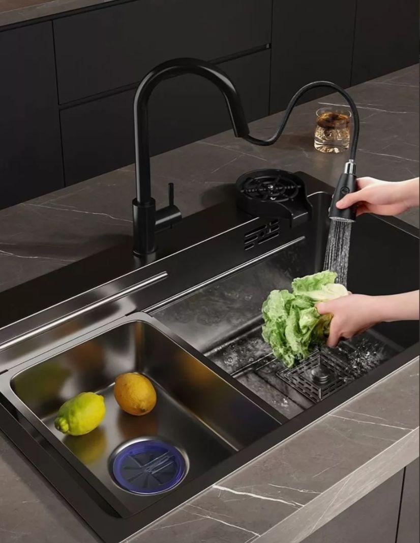 Combo Lavaplato Empotrado80x45cm Acero Inoxidable Fullequipo-6