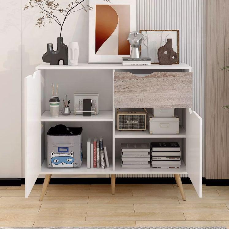 Comoda Velador Con Cajon Homer Design 100*40*82cm Americano-4