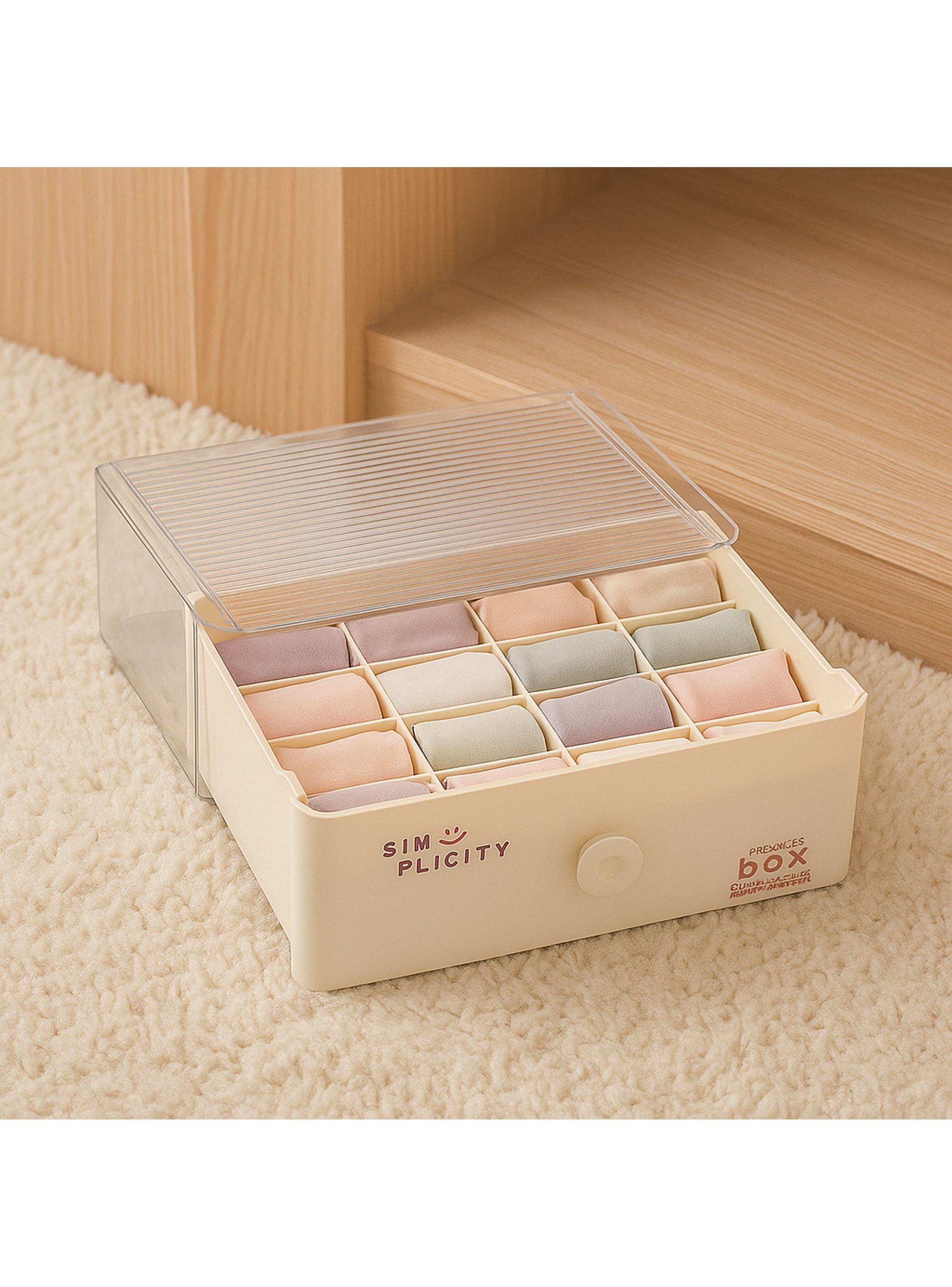 Caja Organizador De Closet Ropa Interior Aplicable Modular 16 Division Para Calzon-2