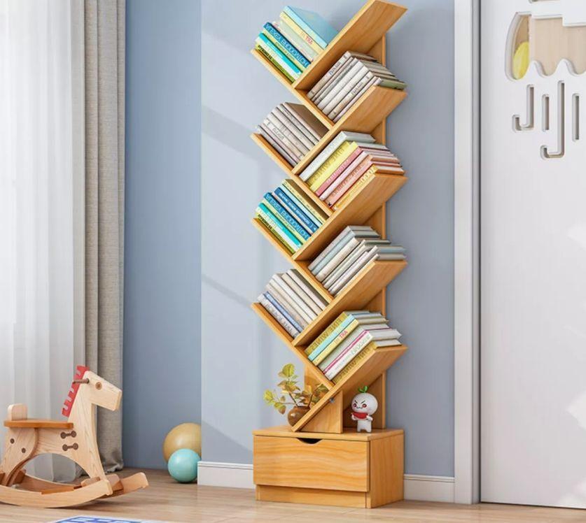 Biblioteca Librero De Arbol Organizador De Libros Alto 120cm-1