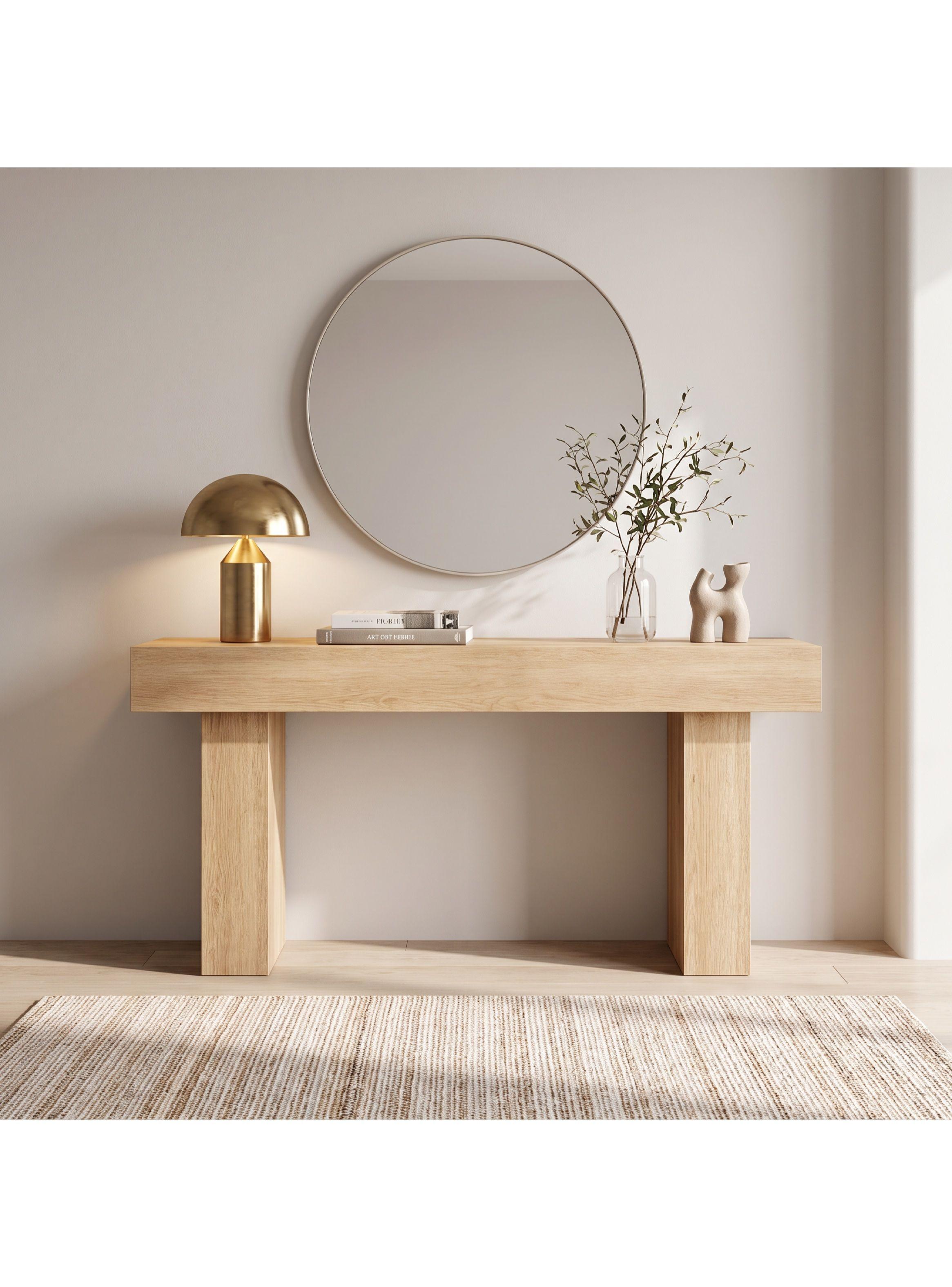 Mesa Lateral Amarante Tipo Arrimo Moderno 160 X 40 X 80 Cm 2025165TP-4