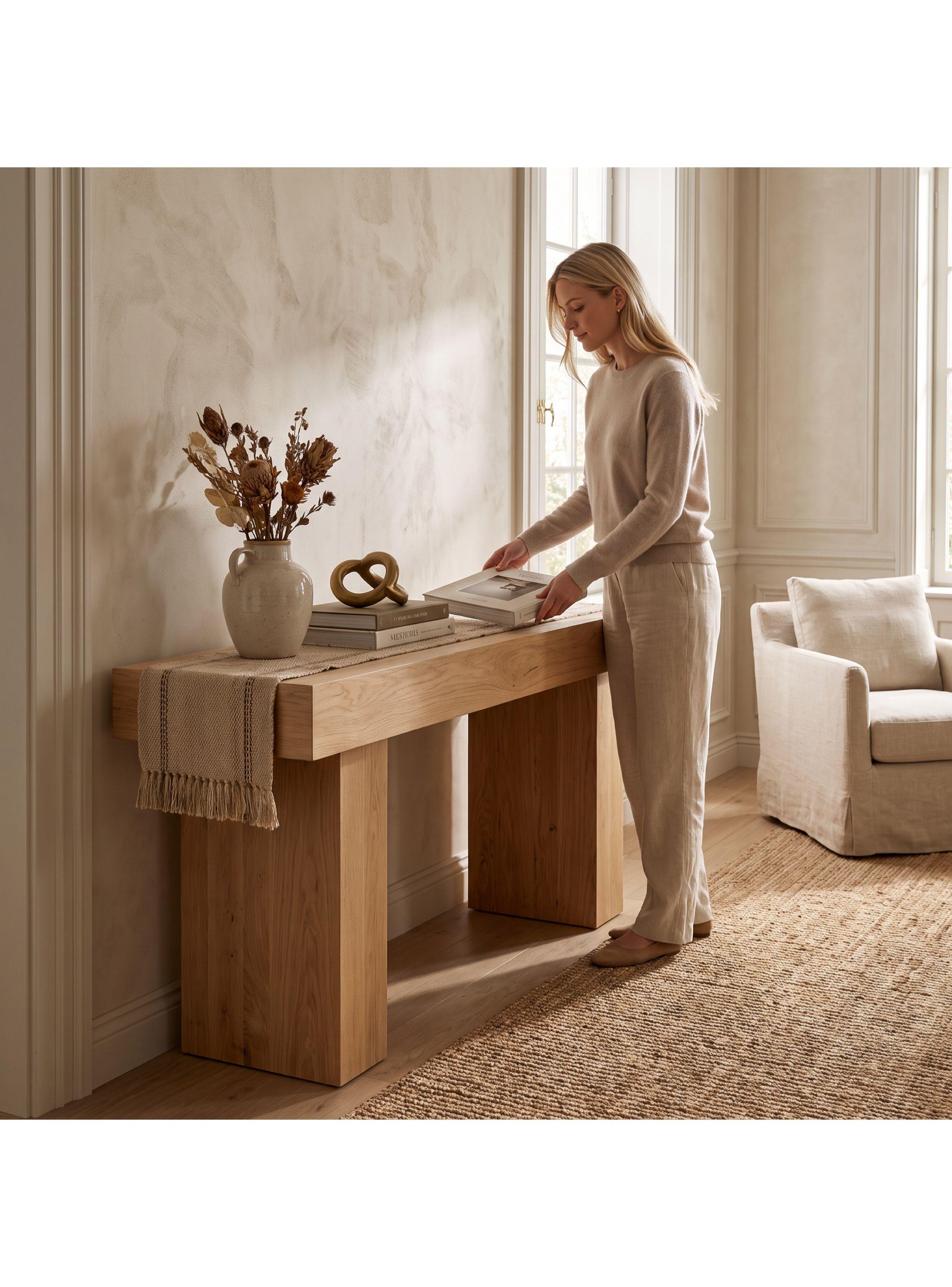 Mesa Lateral Amarante Tipo Arrimo Moderno 160 X 40 X 80 Cm 2025165TP-5