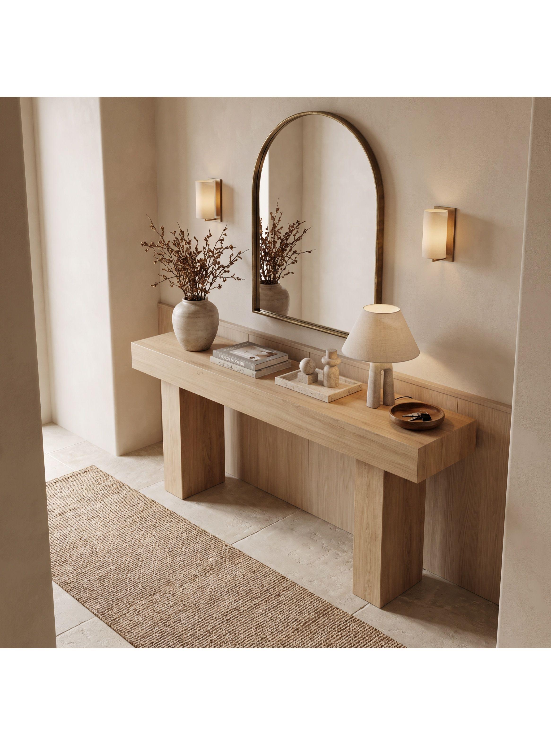 Mesa Lateral Amarante Tipo Arrimo Moderno 160 X 40 X 80 Cm 2025165TP-6