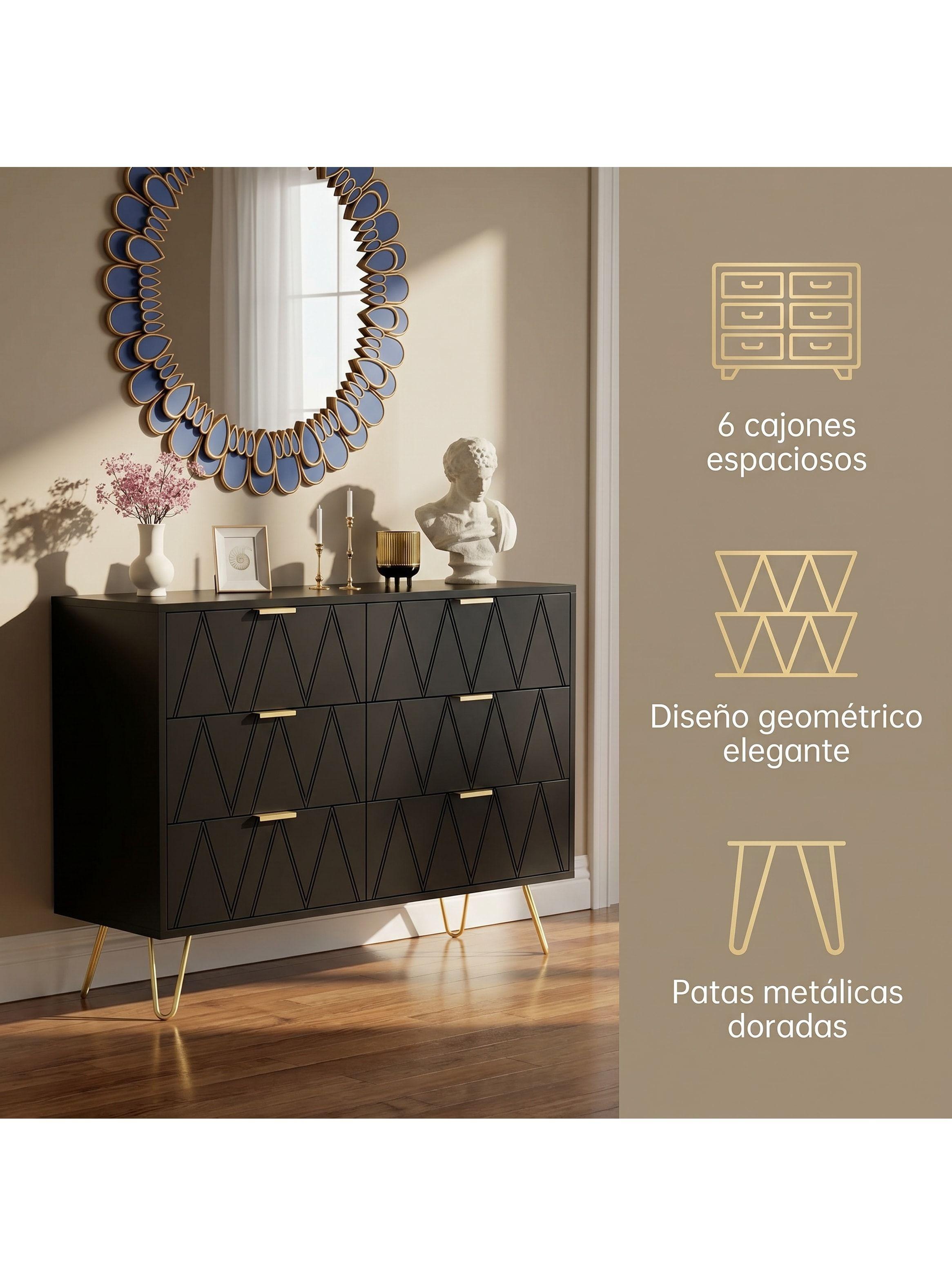 Comoda Zapatero Hall Organizador Diseño Norte Americano Db08 Mate Negro-1
