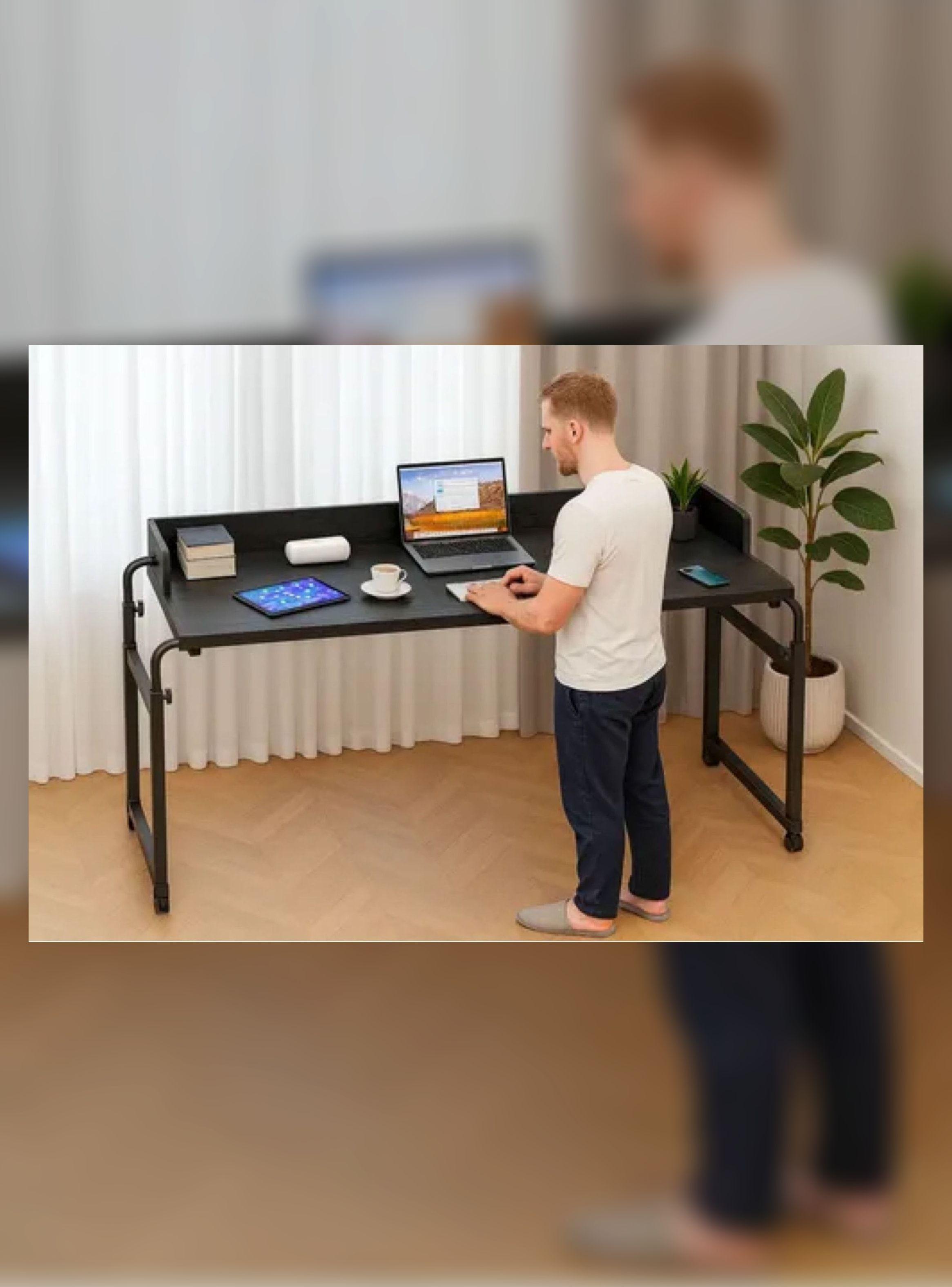 Escritorio Homeoffice Sobre Cama Multifuncional Ajustable Negro-2