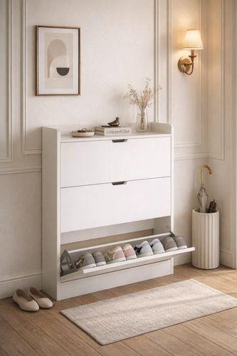 Zapatero Organizador Estante Hall Armario 110 Altox100x17cm Blanco 10084A-2