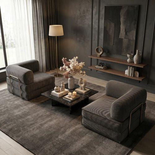 Sofa Modular Transformable 3 En 1 Sofa Cama Alta Elastidad Color Negro Diseño De La Tela Rayado-2