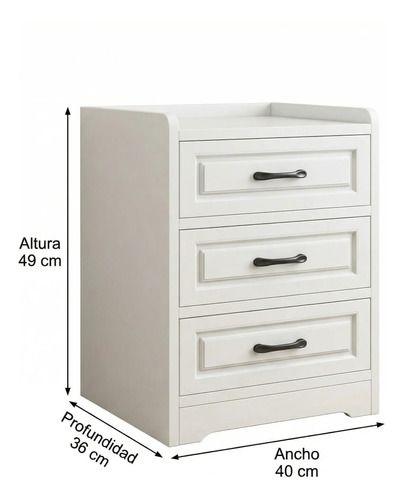 Velador 3 Niveles Con Cajones Homer Design 40*36*49-3