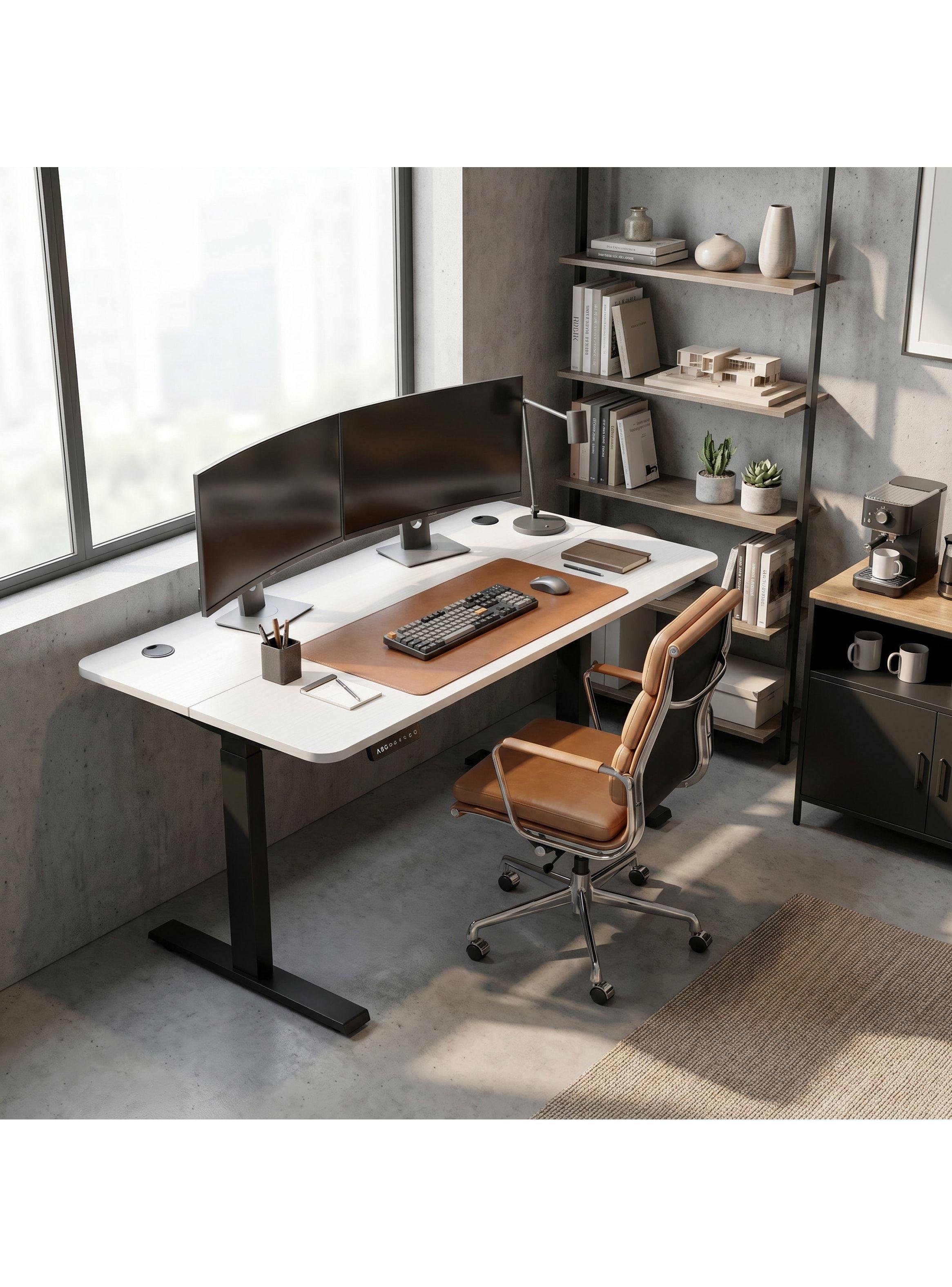 Homer Design Escritorio Altura Ajustable Eléctrico 120cm Profesional Color Blanco Hrsjz002-6