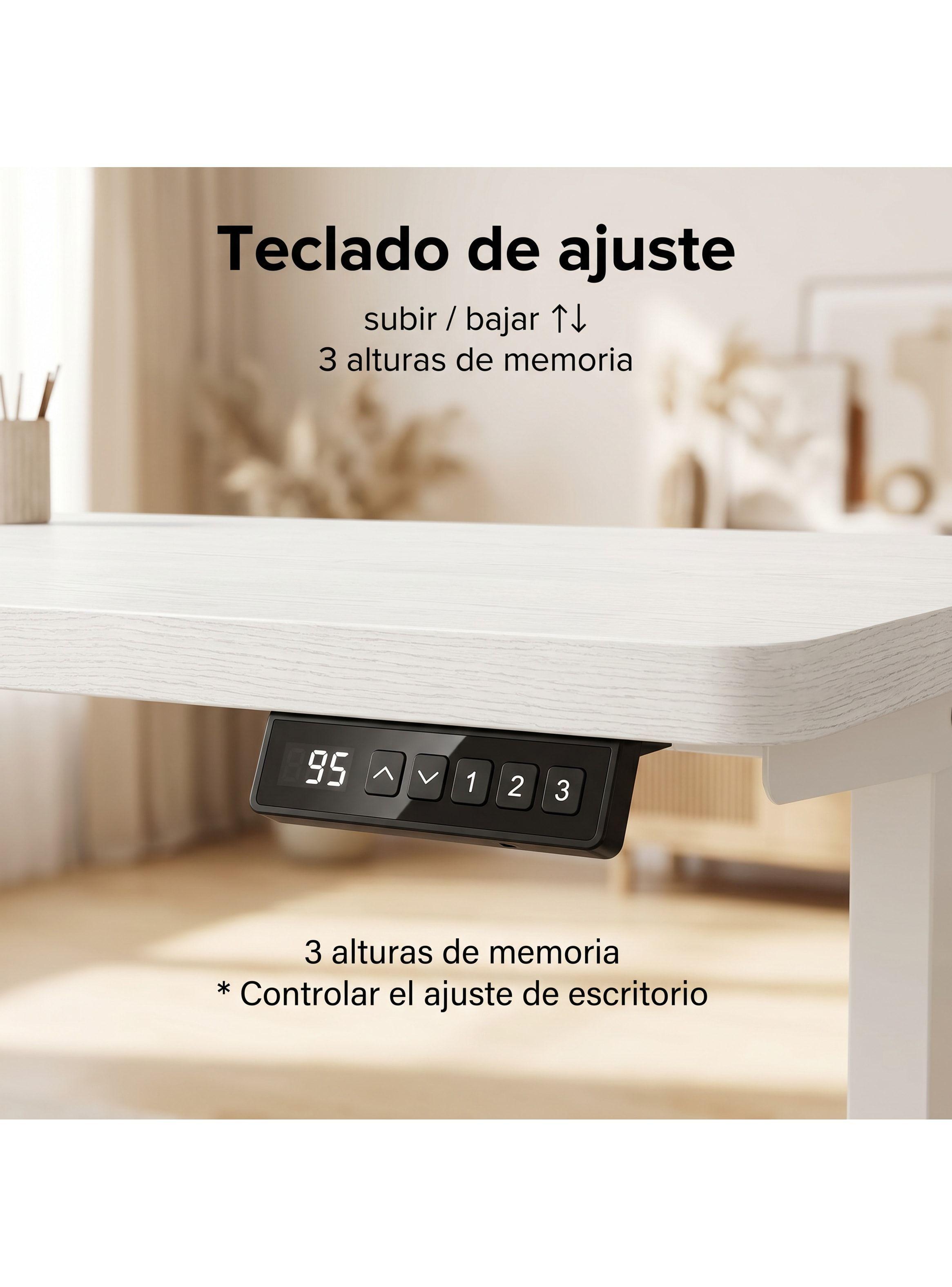 Homer Design Escritorio Altura Ajustable Eléctrico 120cm Profesional Color Blanco Hrsjz002-9