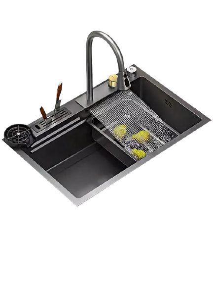 Combo Lavaplato Empotrado80x45cm Acero Inoxidable Cuchillero-0