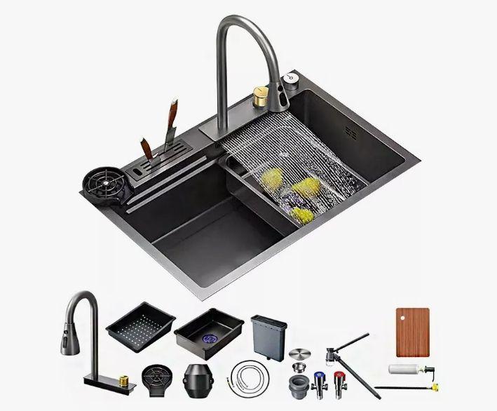 Combo Lavaplato Empotrado80x45cm Acero Inoxidable Cuchillero-7