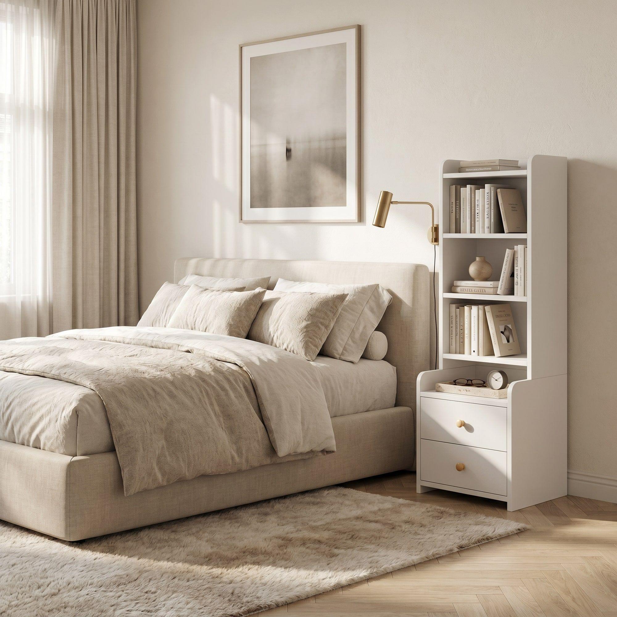 Velador Con Respaldo Alto Moderno Homer Design 128*30*40cm-5