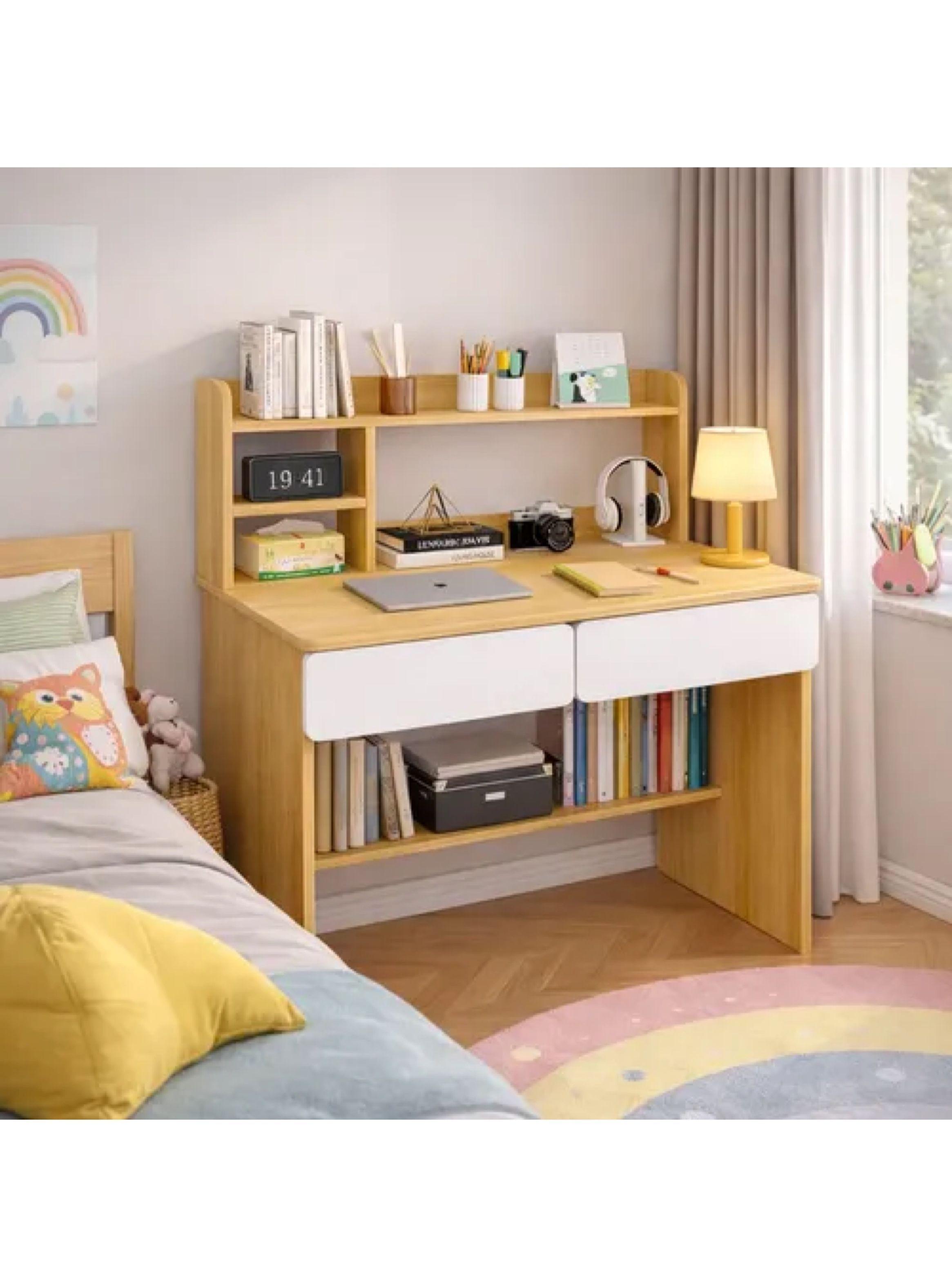 Escritorio Con Cajones Estanteria Para Libros Y Organizador Yn041-0