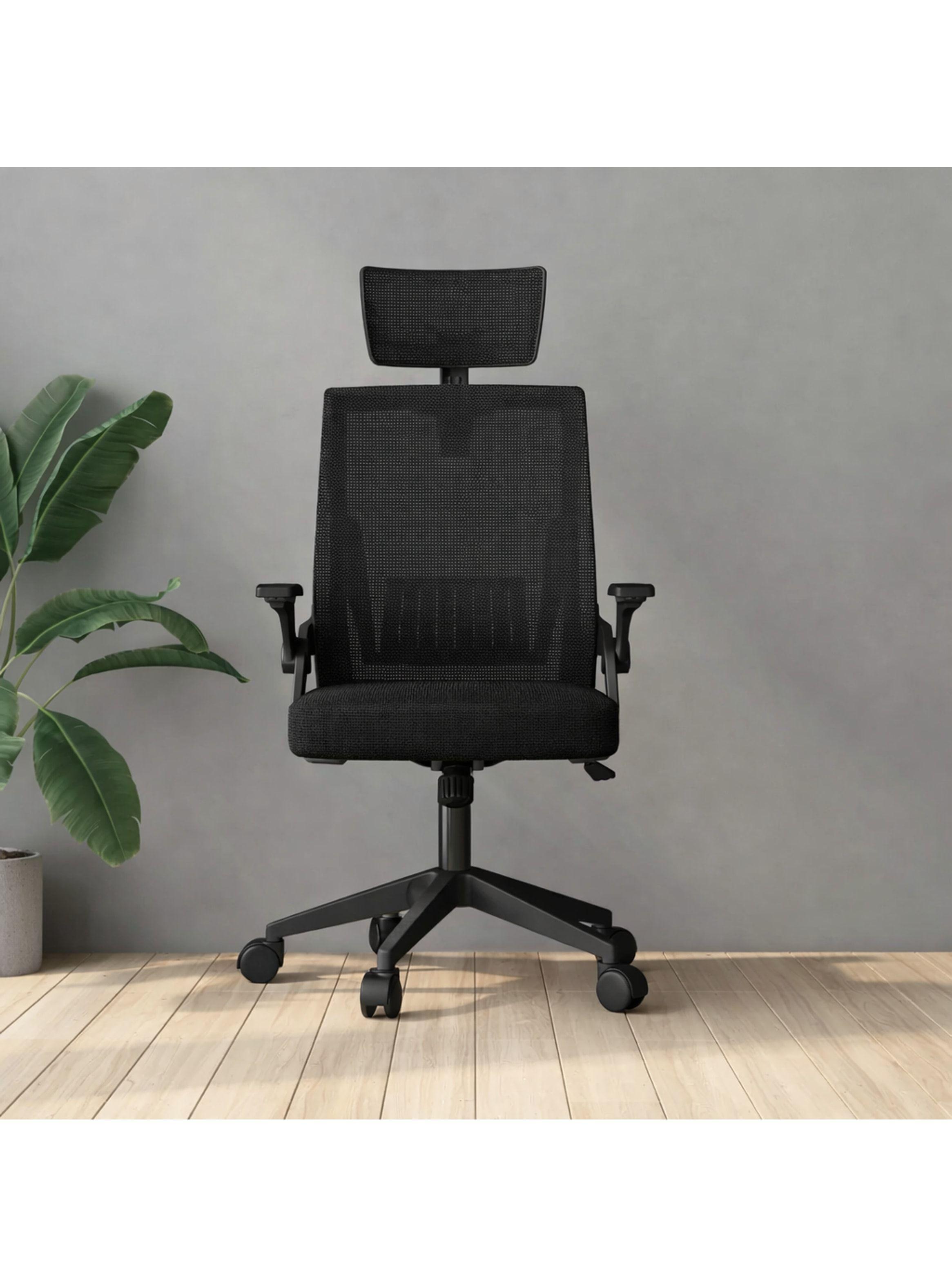 Silla Oficina Escritorio Ejecutiva Asiento De Memoria Cuello Negro-4