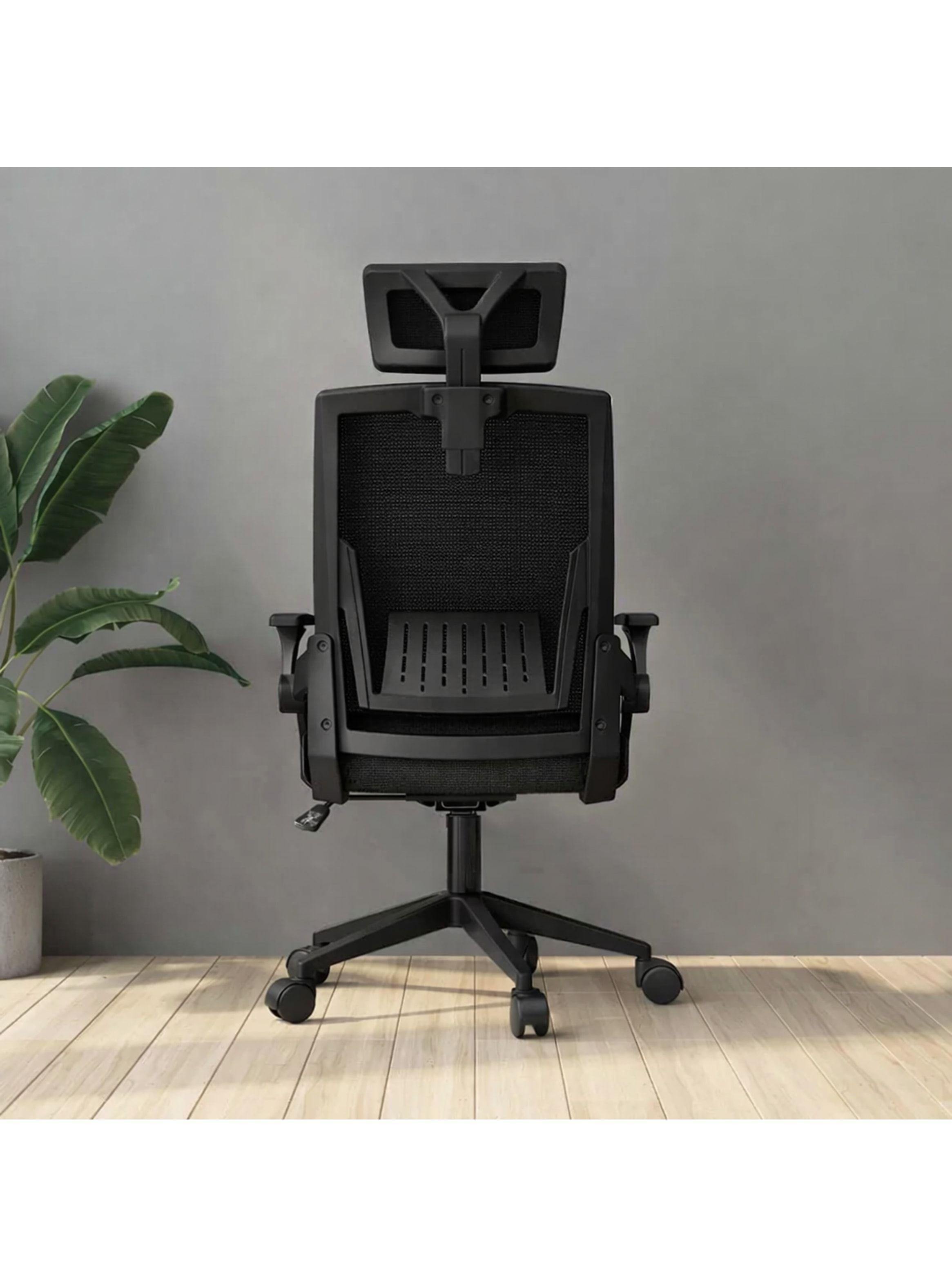 Silla Oficina Escritorio Ejecutiva Asiento De Memoria Cuello Negro-5