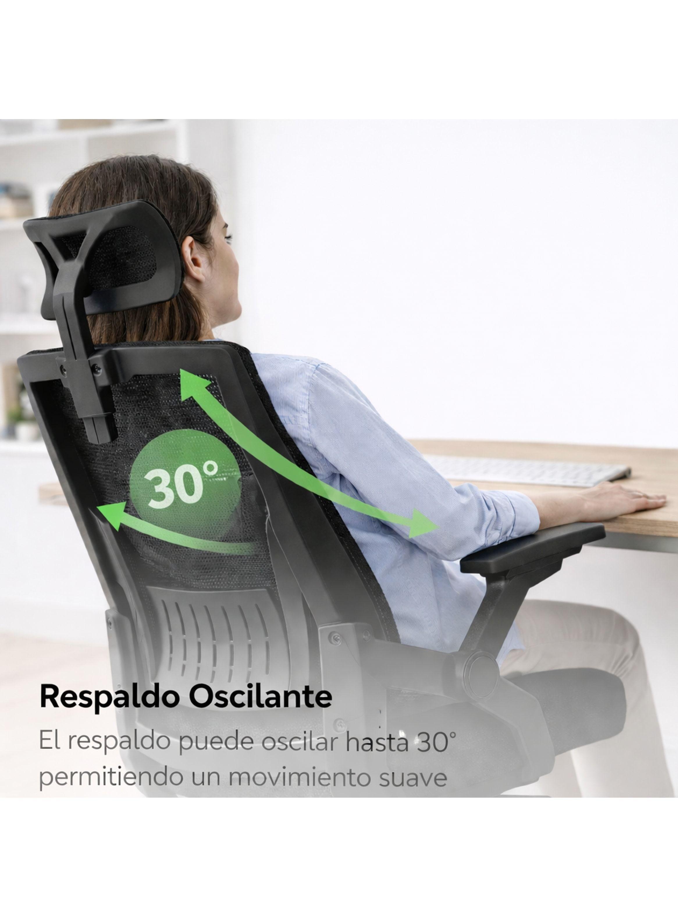 Silla Oficina Escritorio Ejecutiva Asiento De Memoria Cuello Negro-7