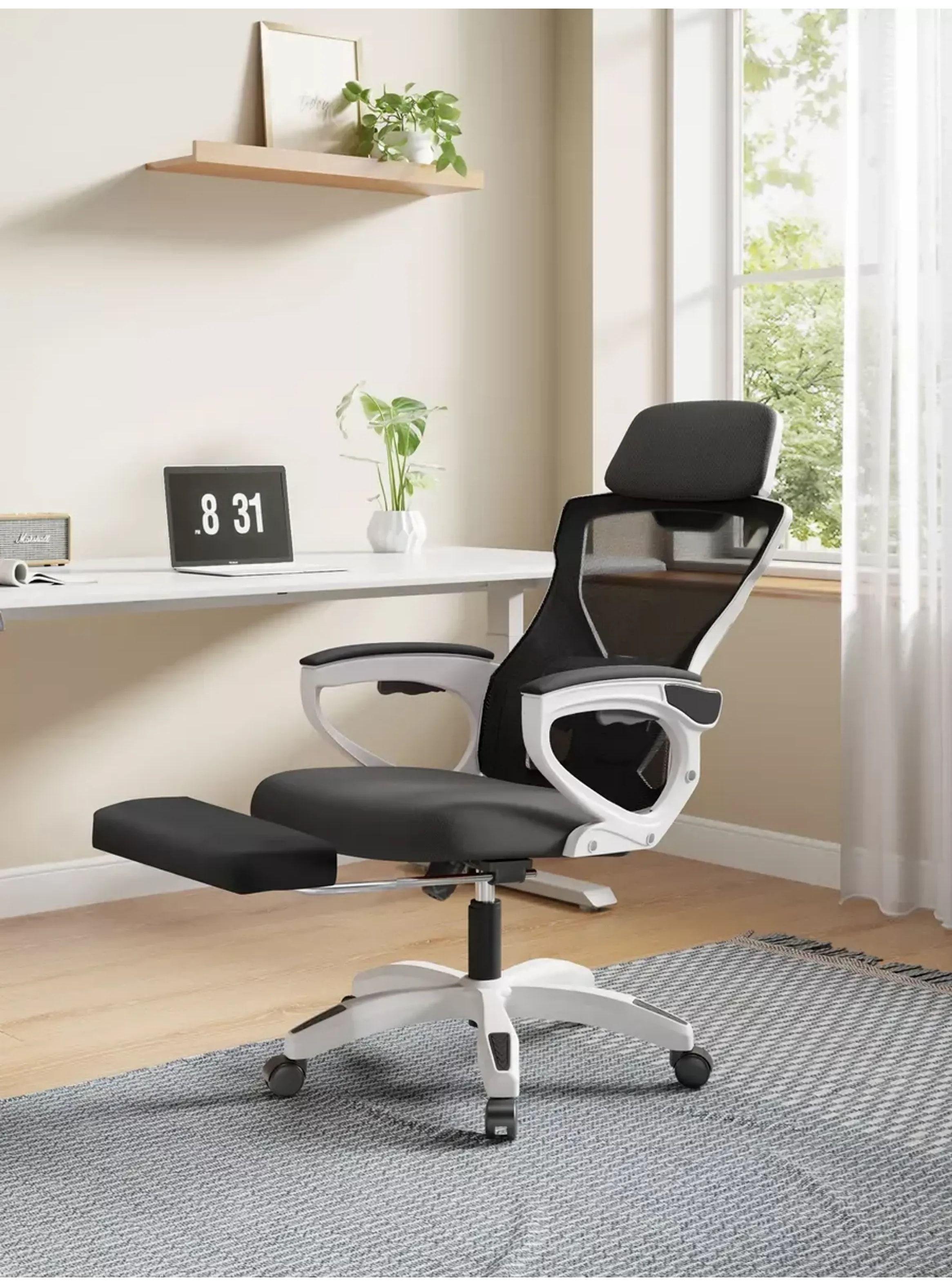 Silla De Oficina Ejecutiva Gamer Con Reposa Pie Reclinable-8