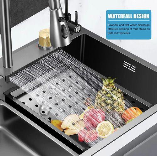 Combo Lavaplato Empotrado 80x45cm Acero Inoxidable Lavavaso Color Gris-2