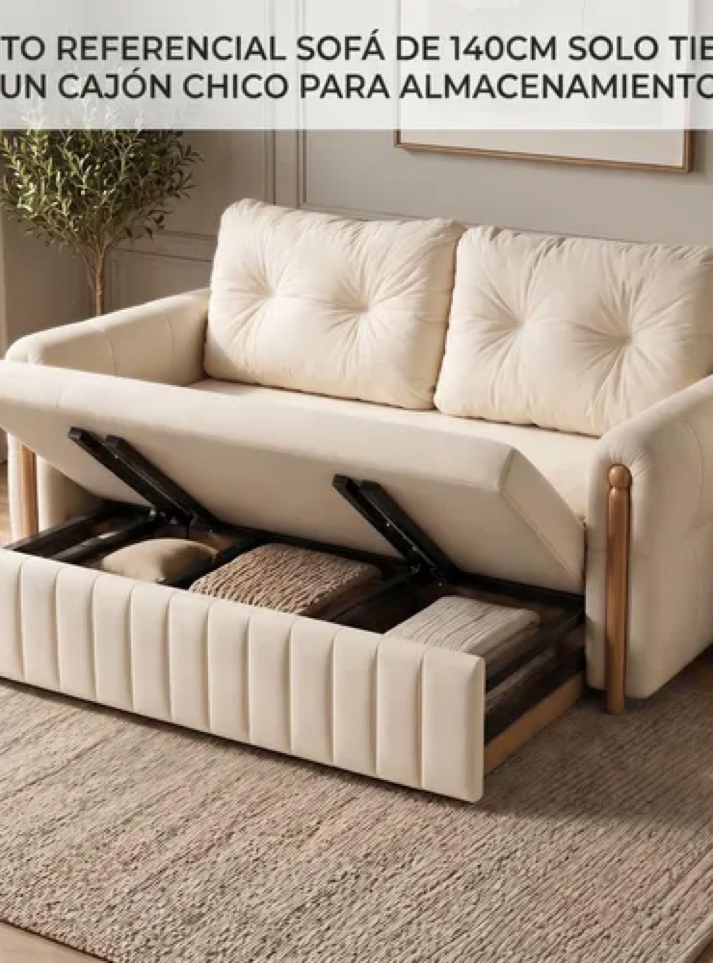 Sofa Cama 2 Cuerpo Con Alcenamiento Cama De 120cm Ancho SFCM202501 GRIS-5