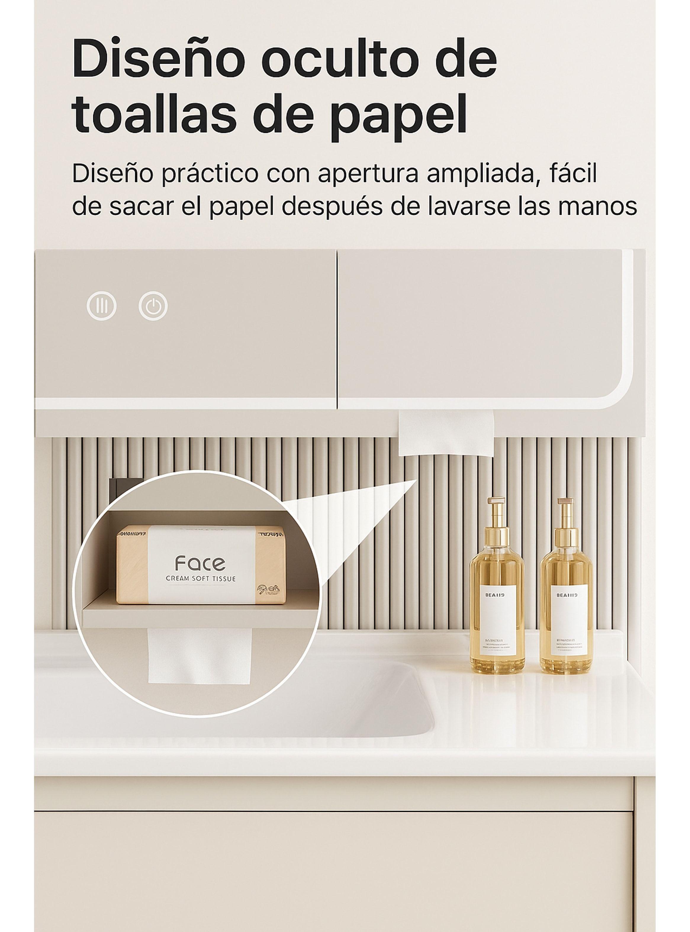 Botiquin Baño Inteligente Con Espejo Luz Antiempañamiento A Color Blanco-4