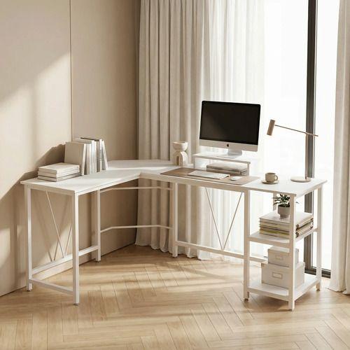 Escritorio Esquinero Metal Oficina 150x48x75cm En Forma L-6